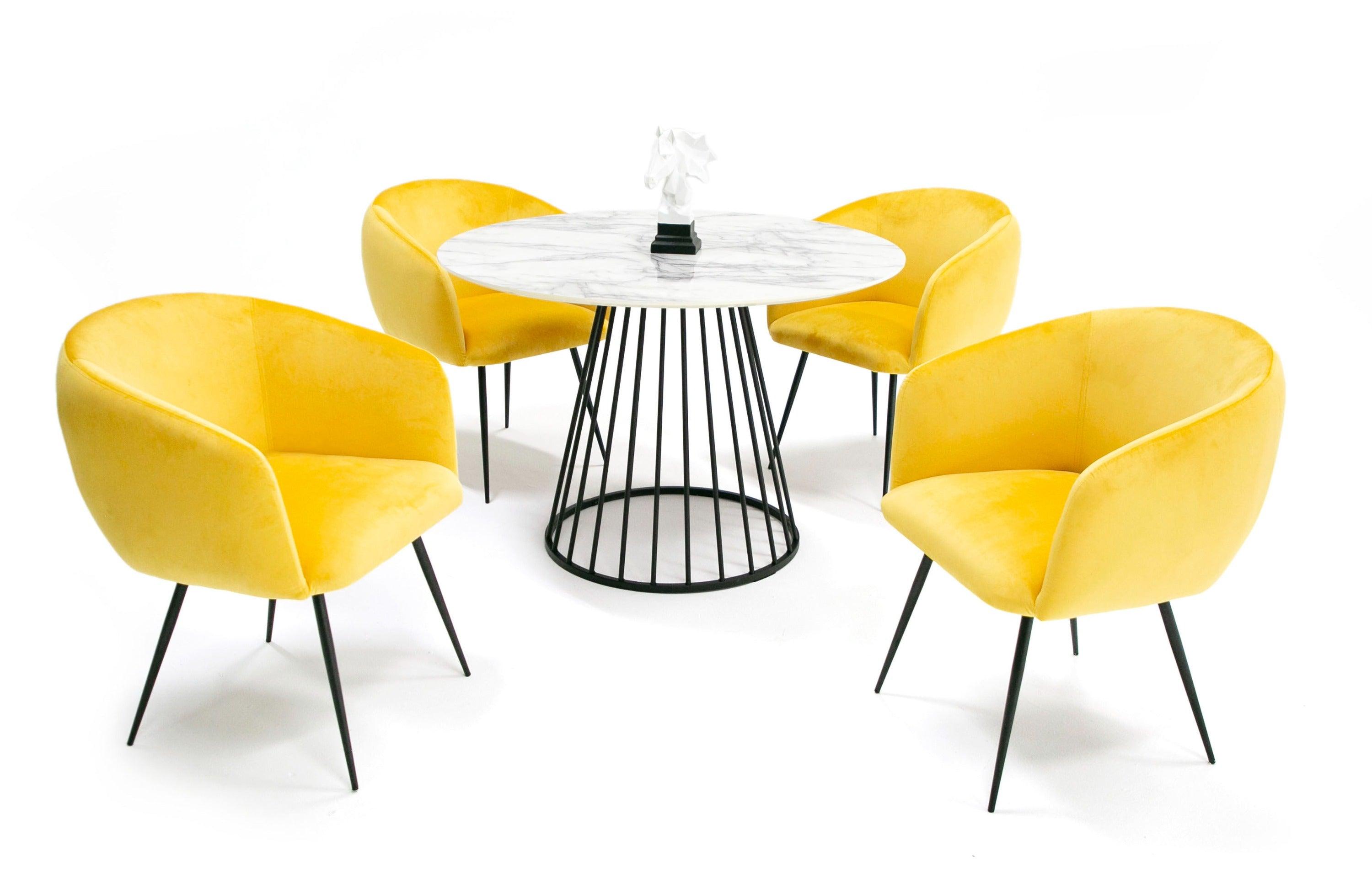 Modrest Holly Modern Round and Dining Table