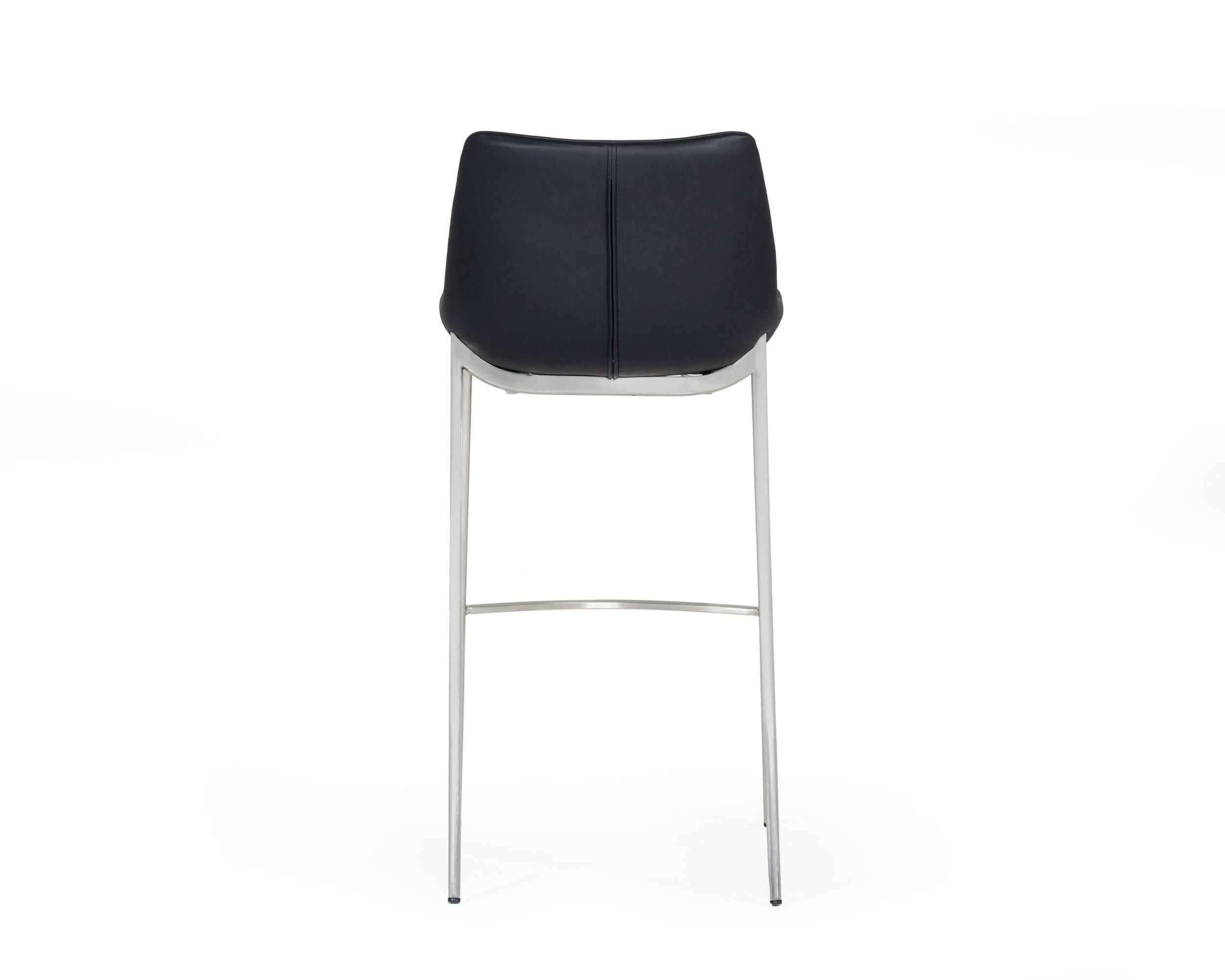 Modrest Hooper Modern EcoLeather Bar Stool (Set of 2)