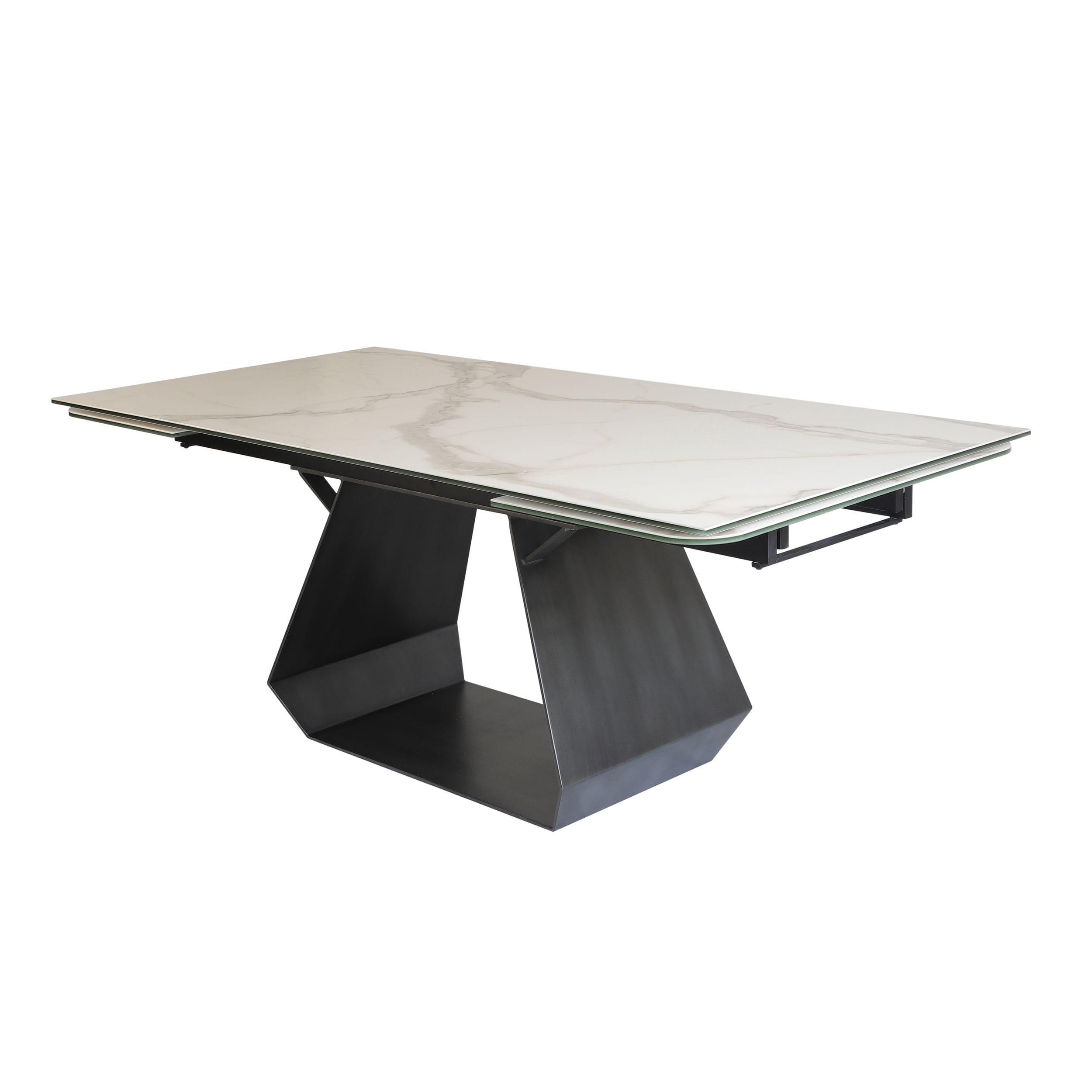 Modrest Howell Modern Ceramic Extendable Dining Table