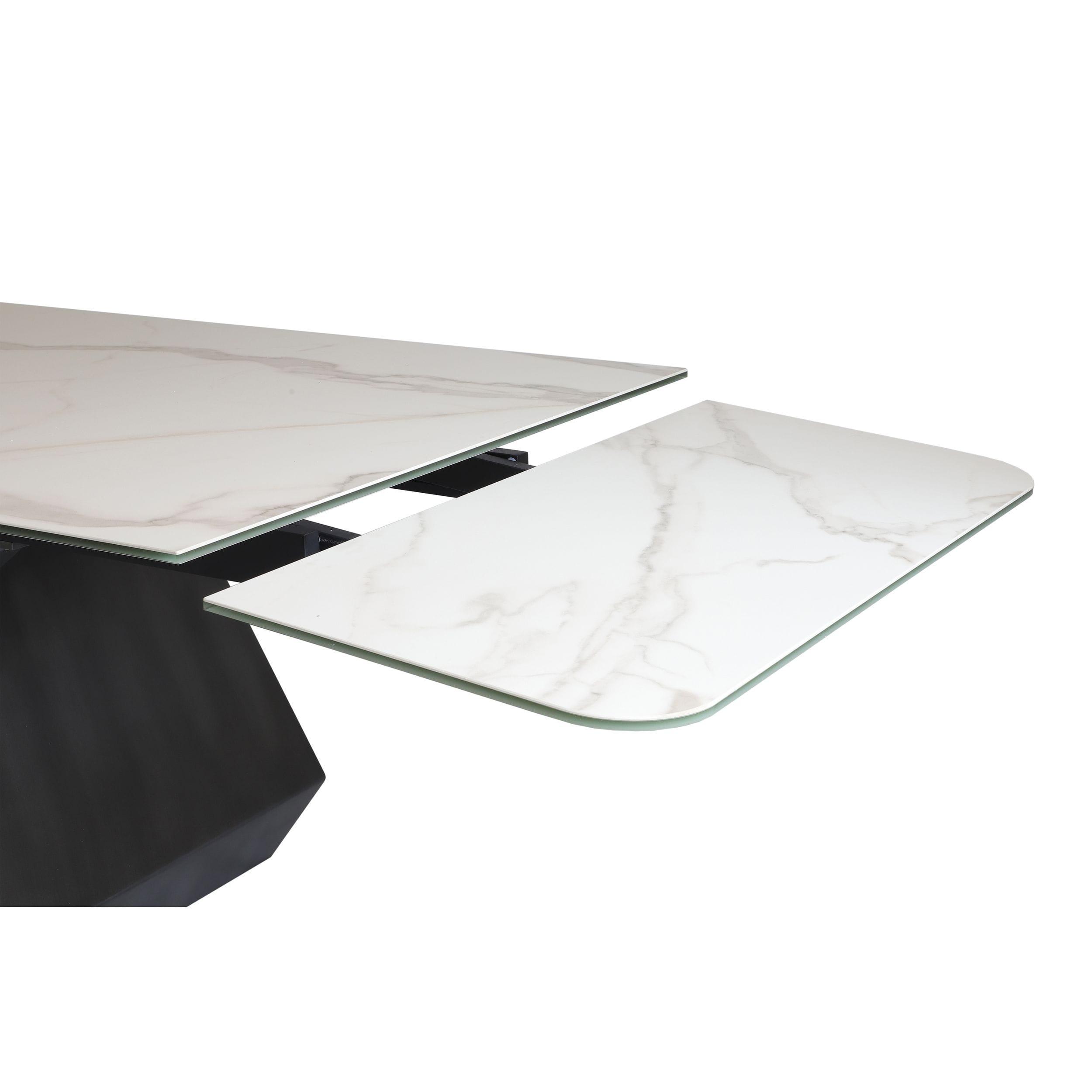 Modrest Howell Modern Ceramic Extendable Dining Table