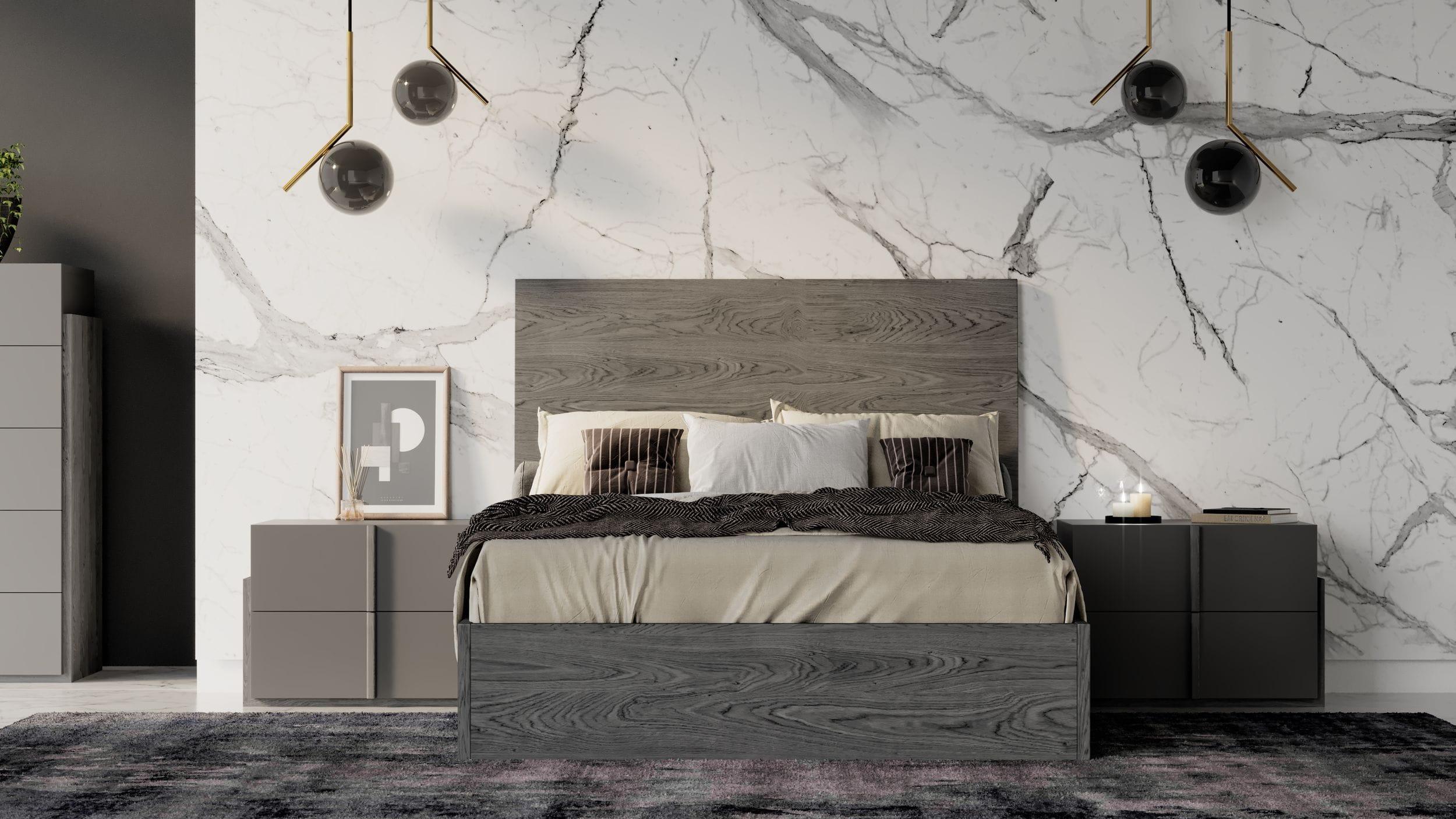 Nova Domus Lucia Size Italian Modern Matte / Elm Bed