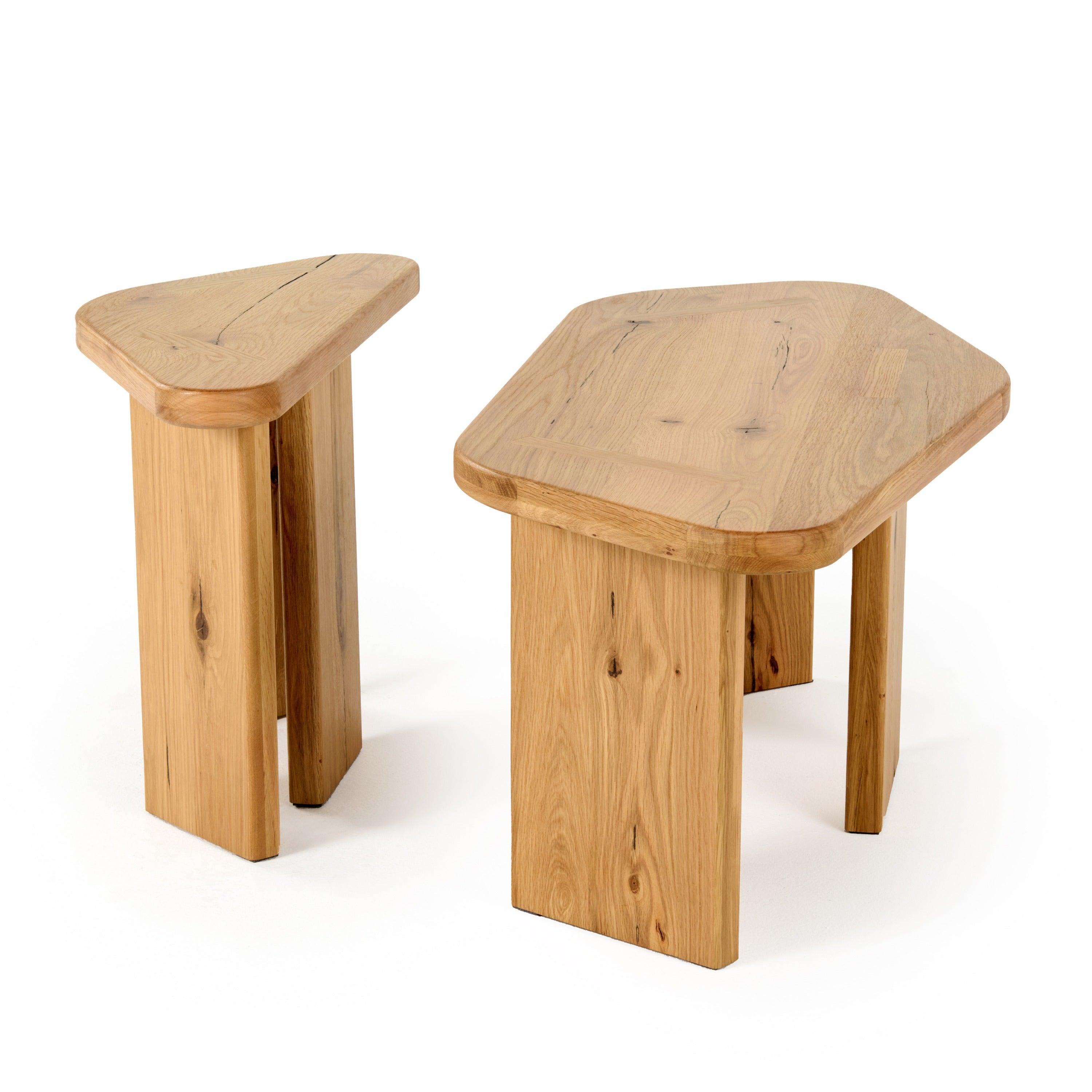 Modrest Jack Modern Natural Wood Coffee Table Set