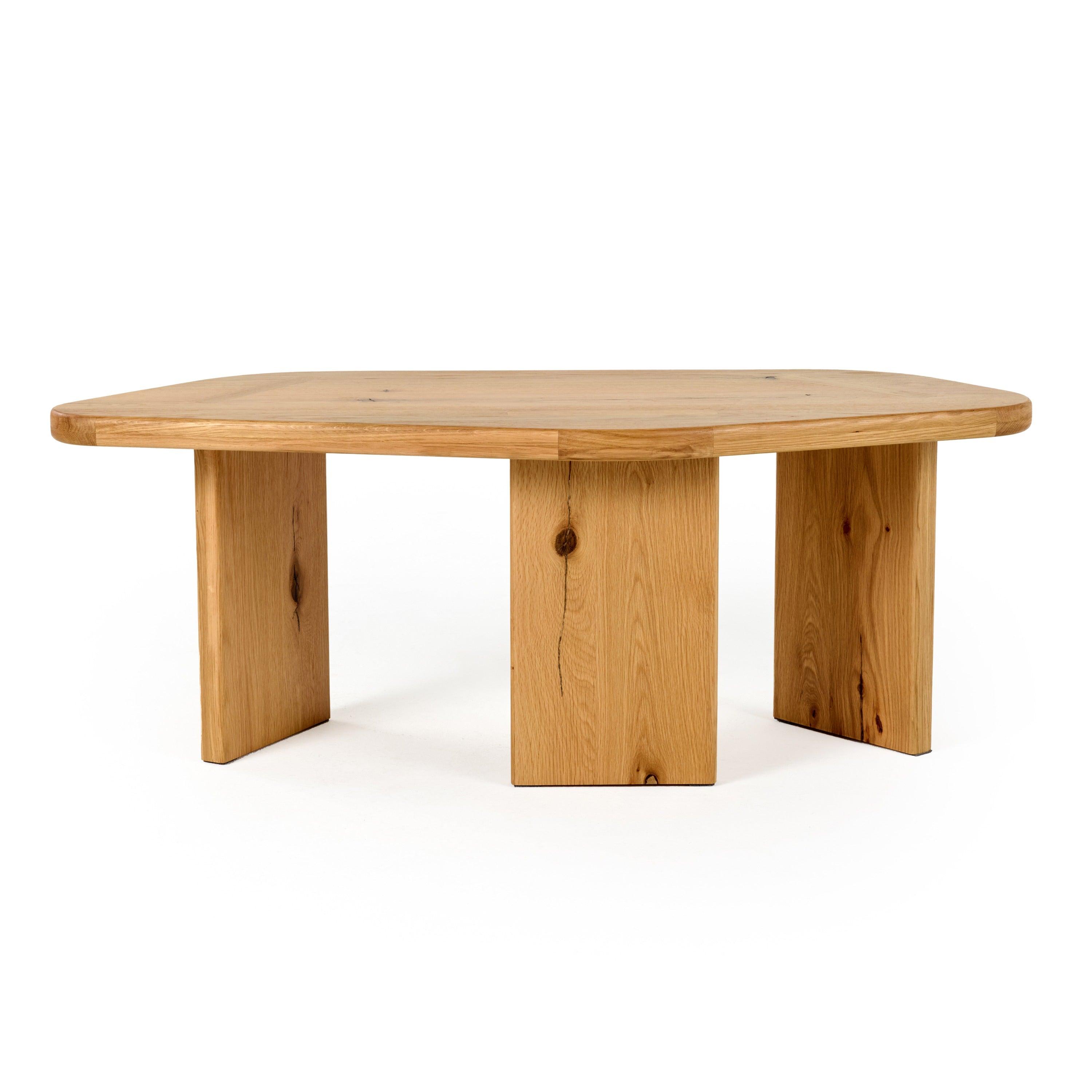 Modrest Jack Modern Natural Wood Coffee Table Set