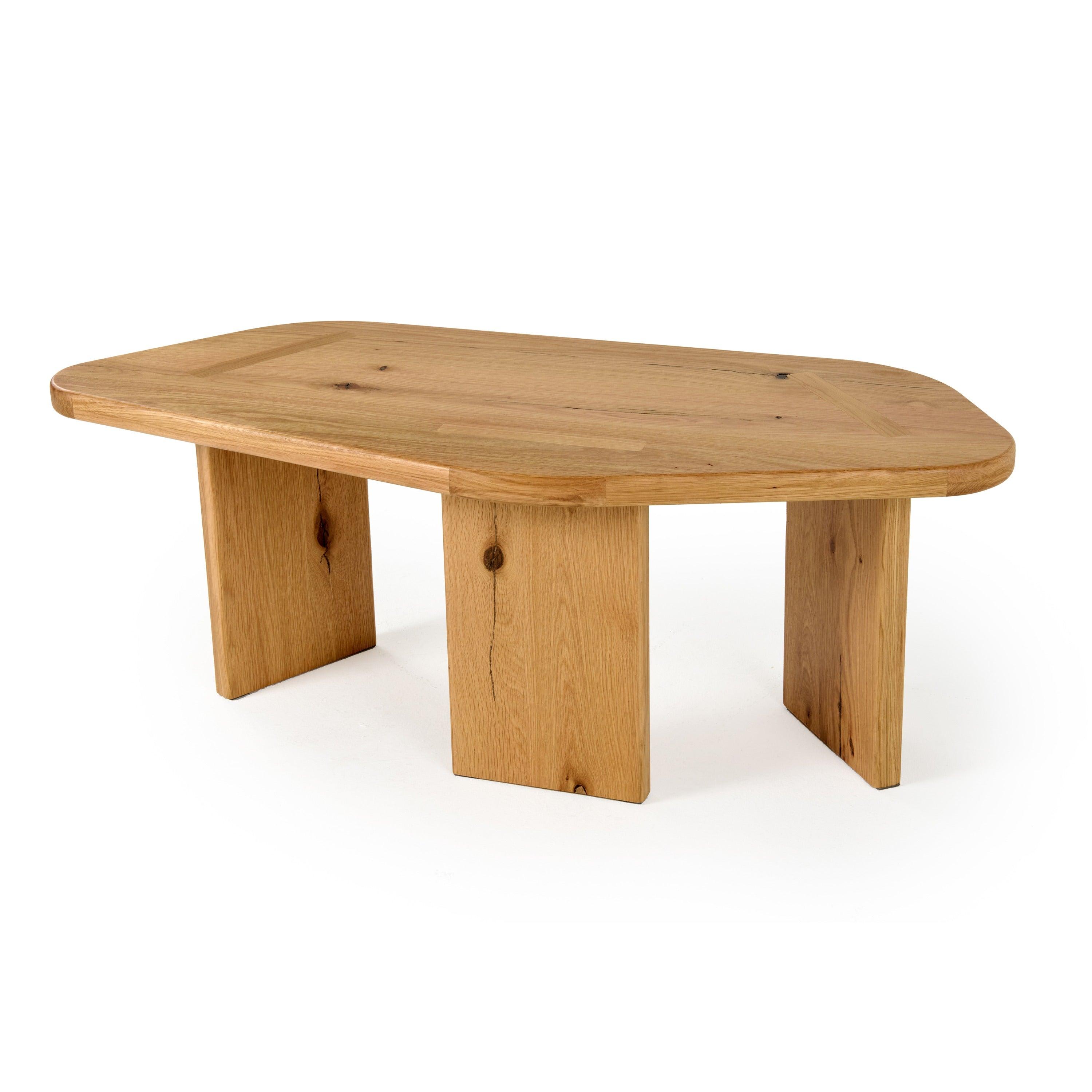 Modrest Jack Modern Natural Wood Coffee Table Set