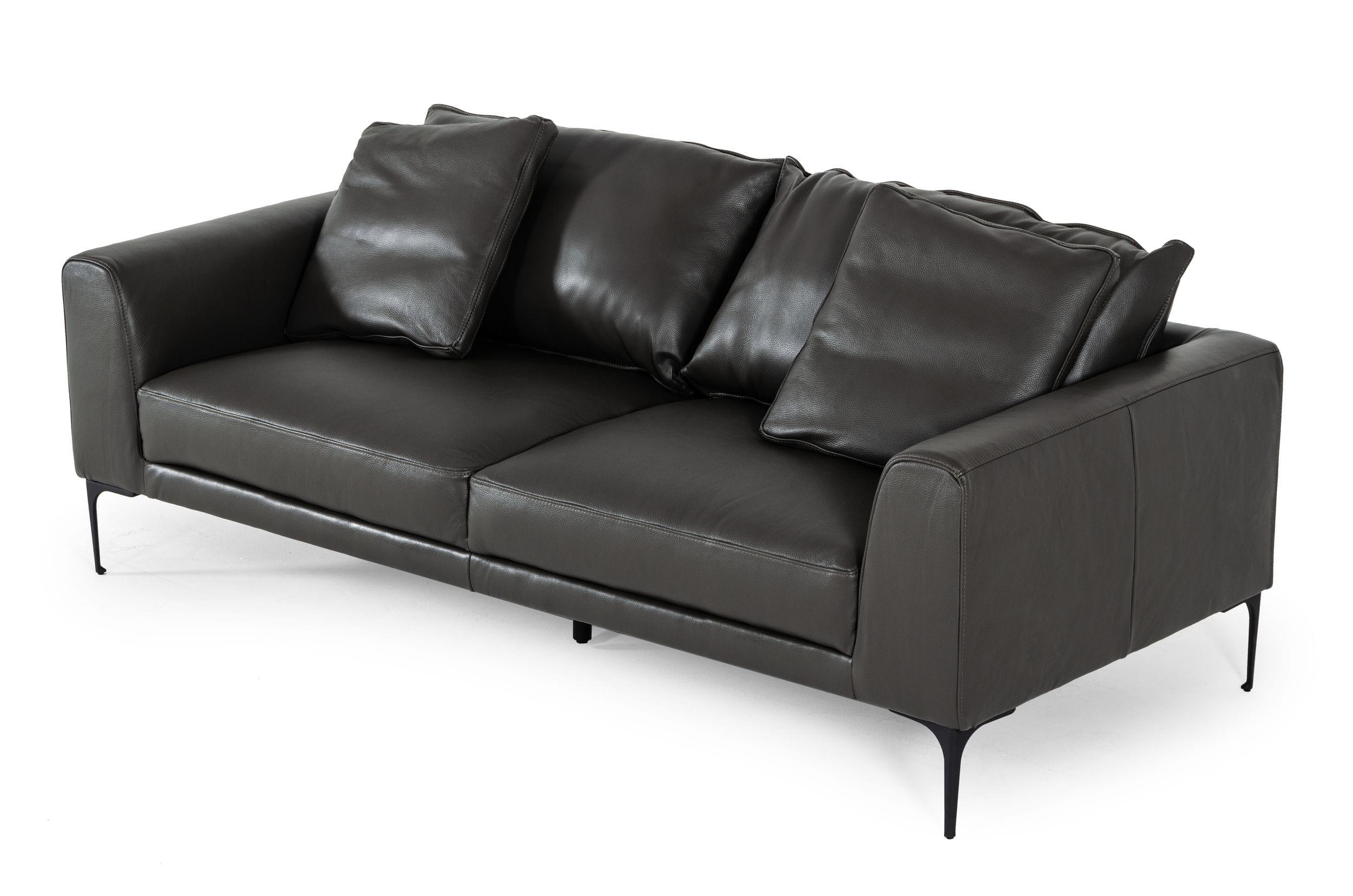 Divani Casa Jacoba Modern Leather Sofa