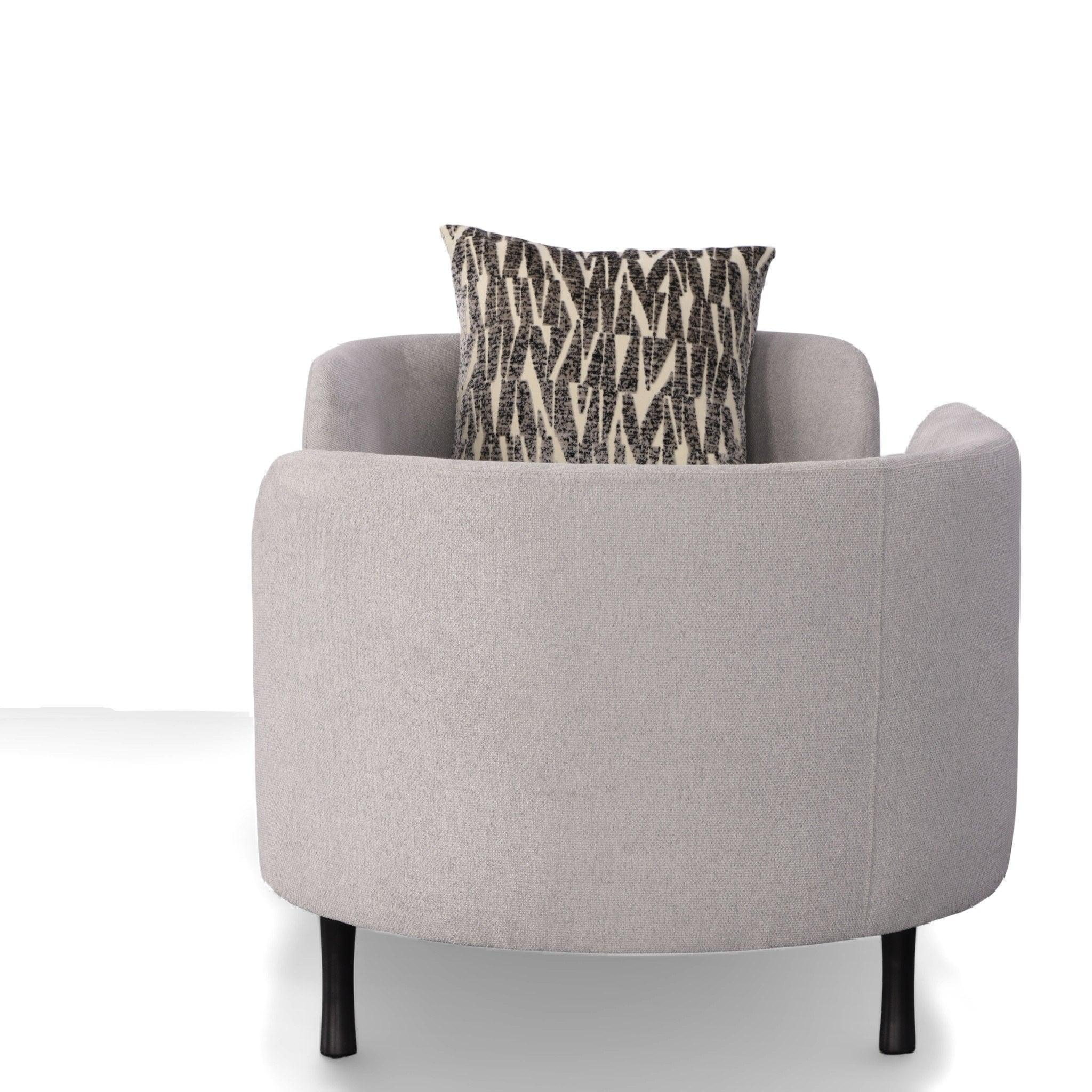 Divani Casa Jamie Glam Fabric Two Seater Chaise