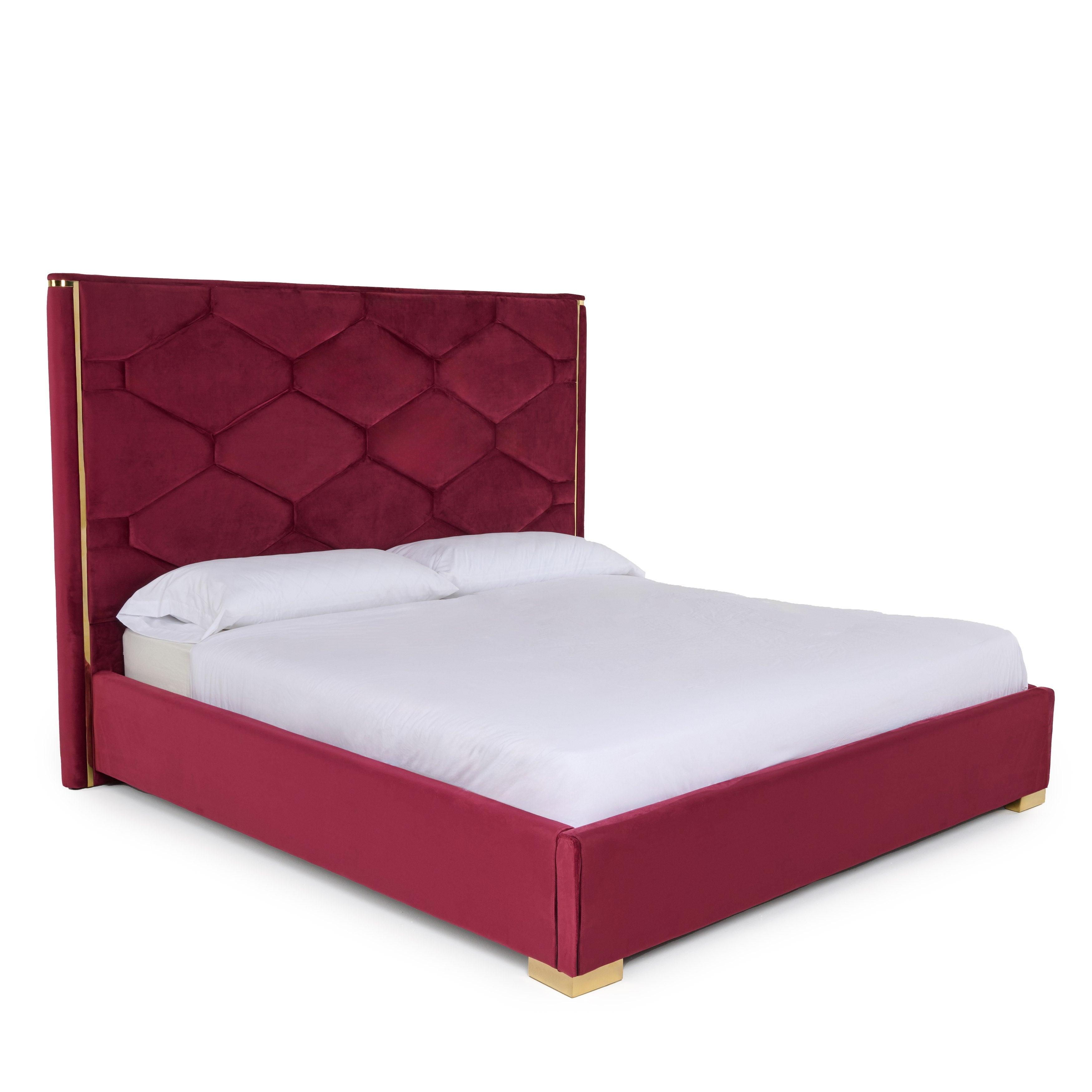 Modrest Janet Modern Velvet Bed