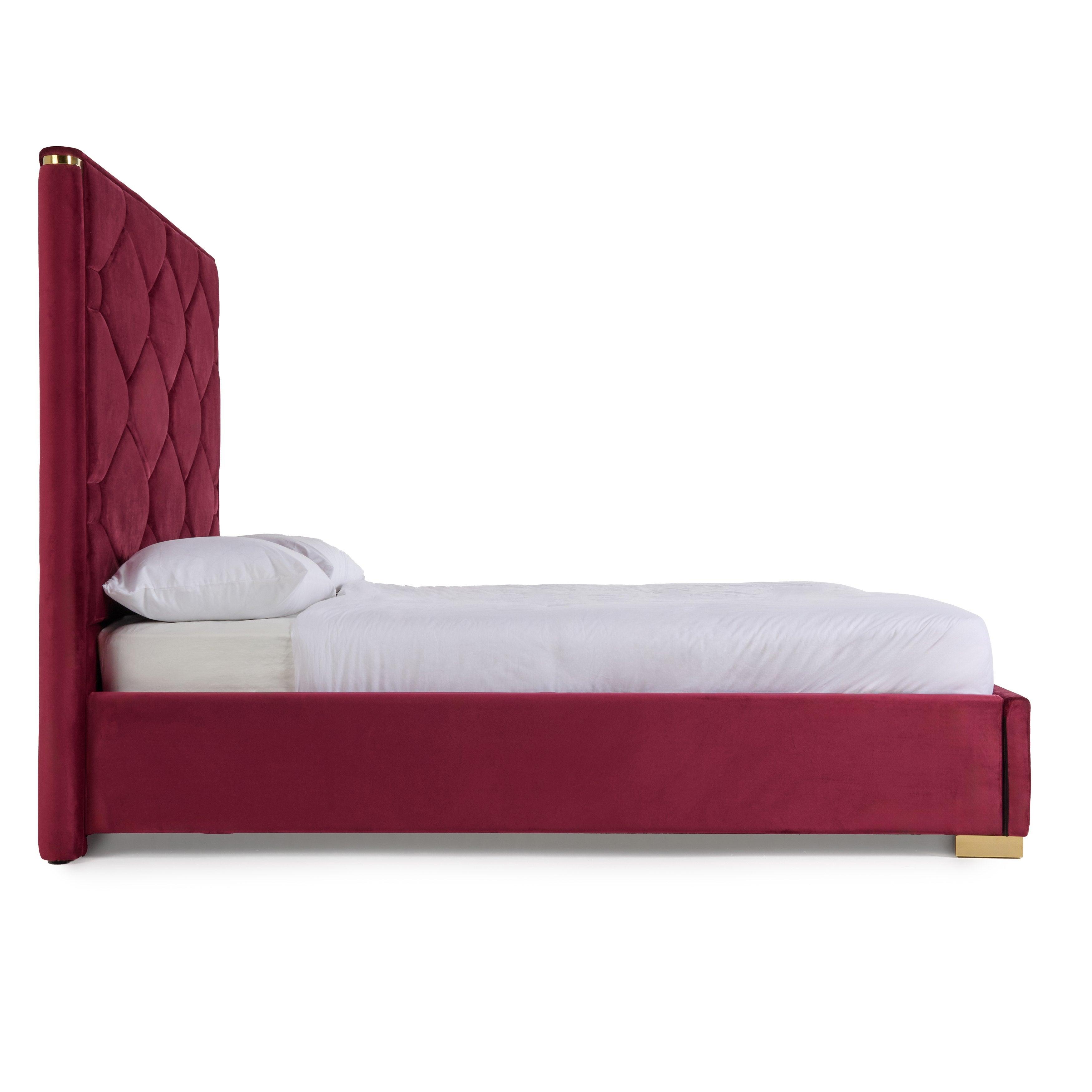 Modrest Janet Modern Velvet Bed