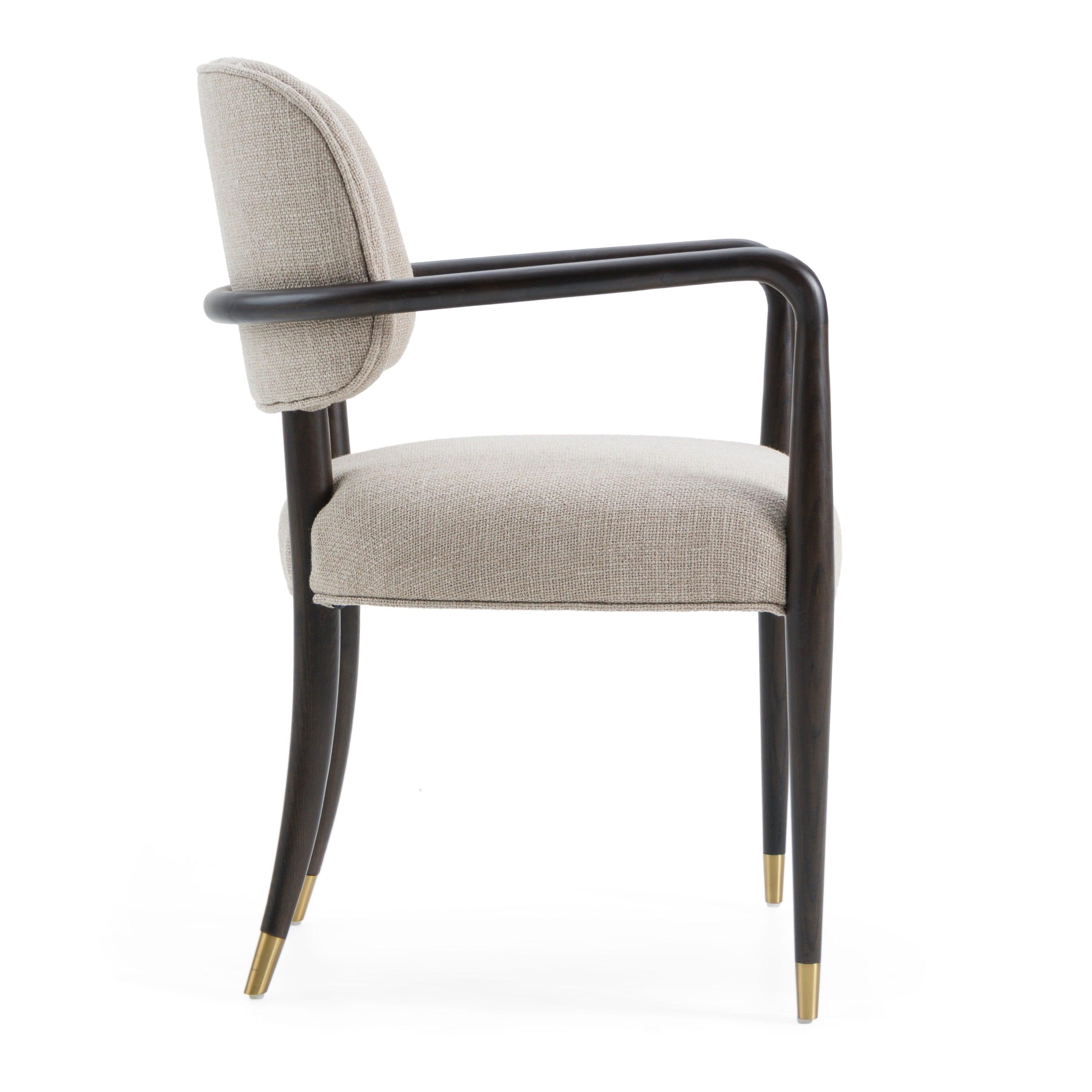 Modrest Kathy Modern Fabric Dining Arm Chair