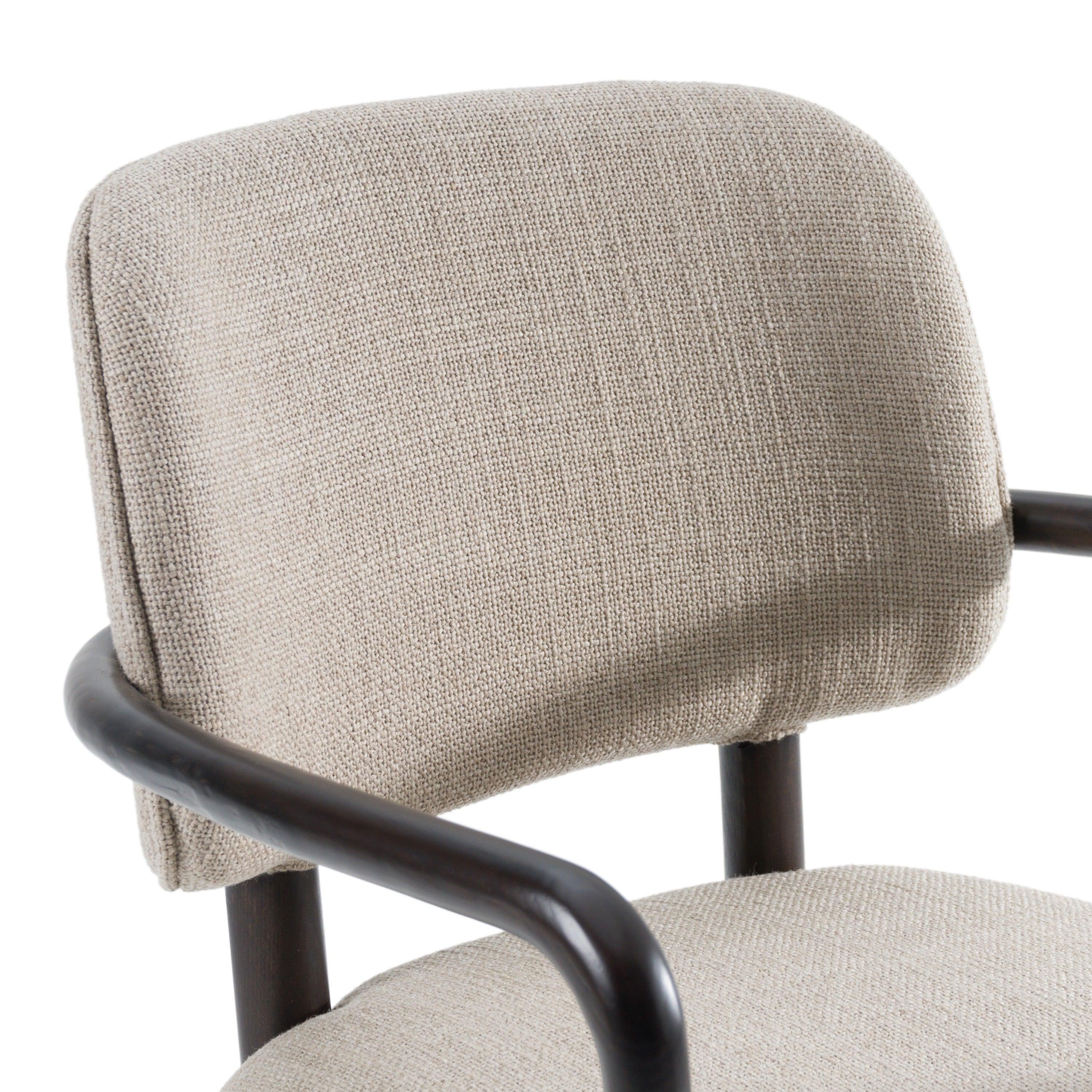 Modrest Kathy Modern Fabric Dining Arm Chair