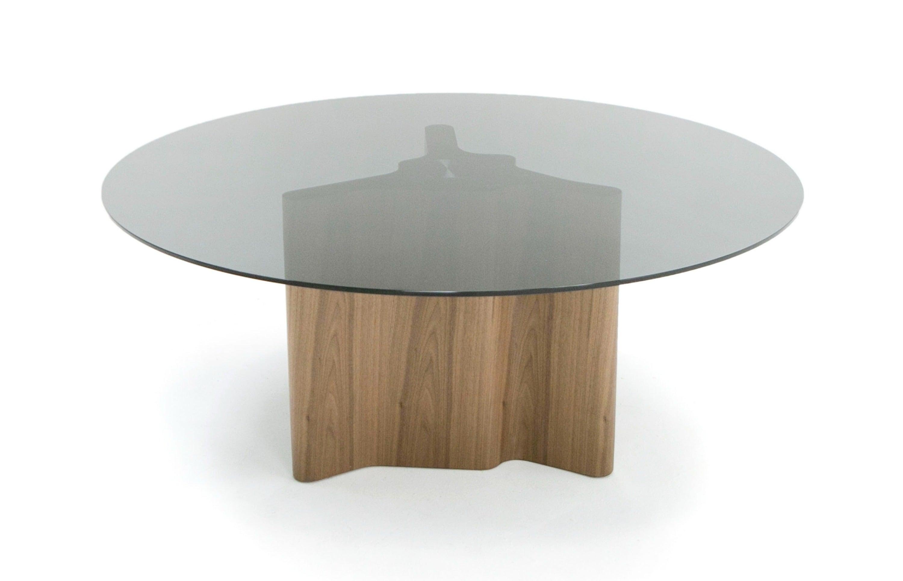 Modrest Kaye Modern Glass 71" Round Dining Table