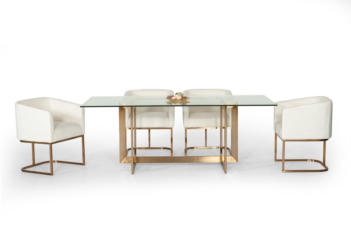 Modrest Keaton Modern Glass Dining Table