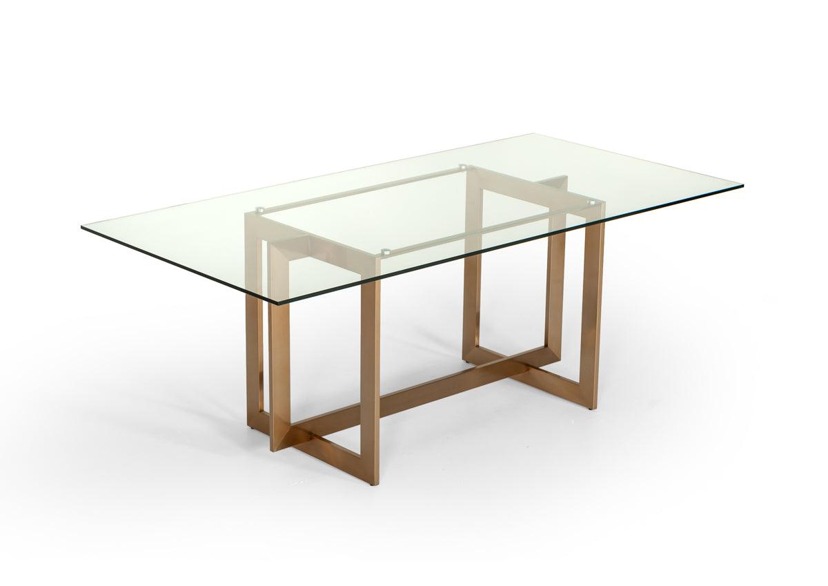 Modrest Keaton Modern Glass Dining Table