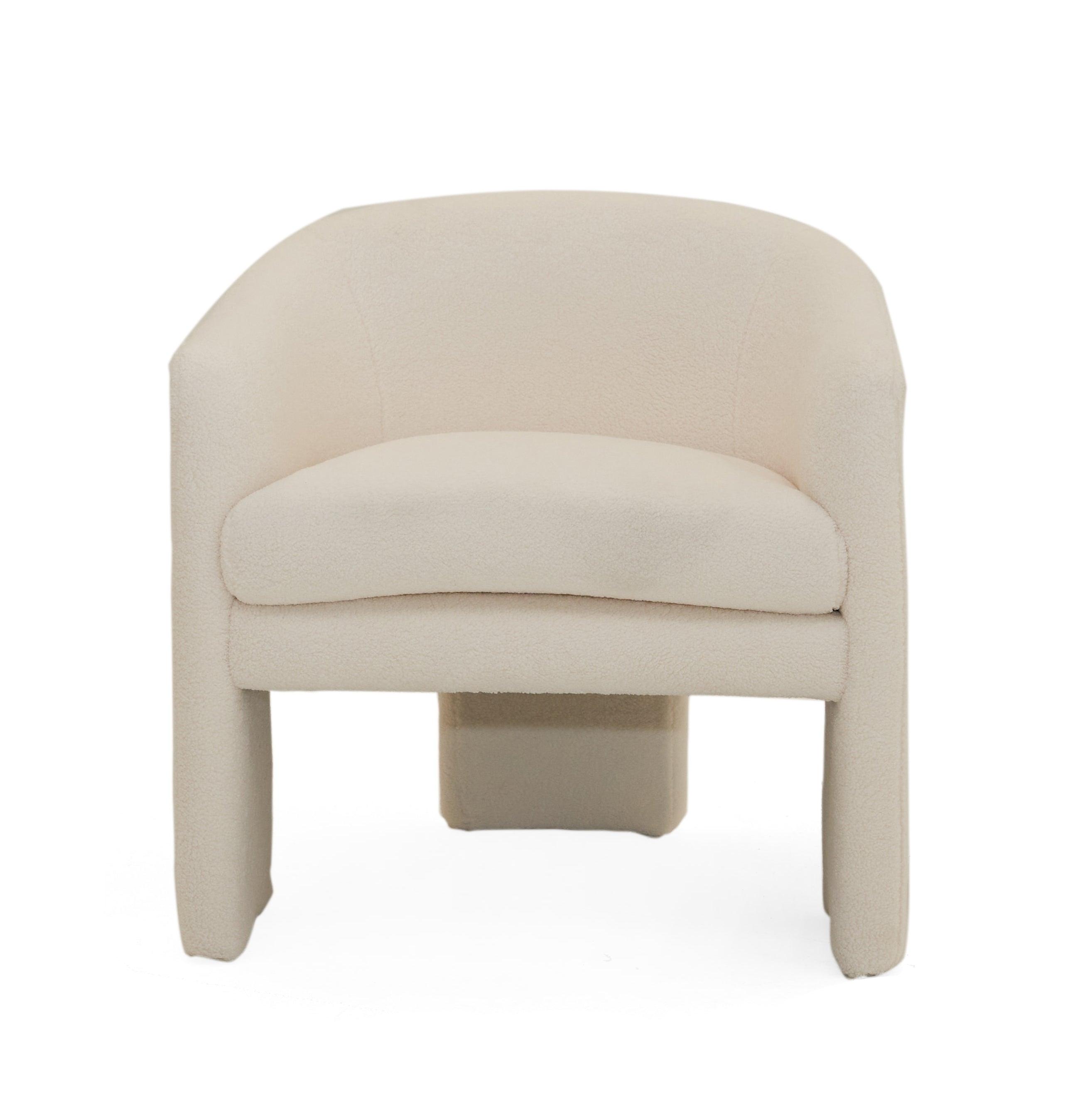 Modrest Khan Modern Off Fabric Accent Chair