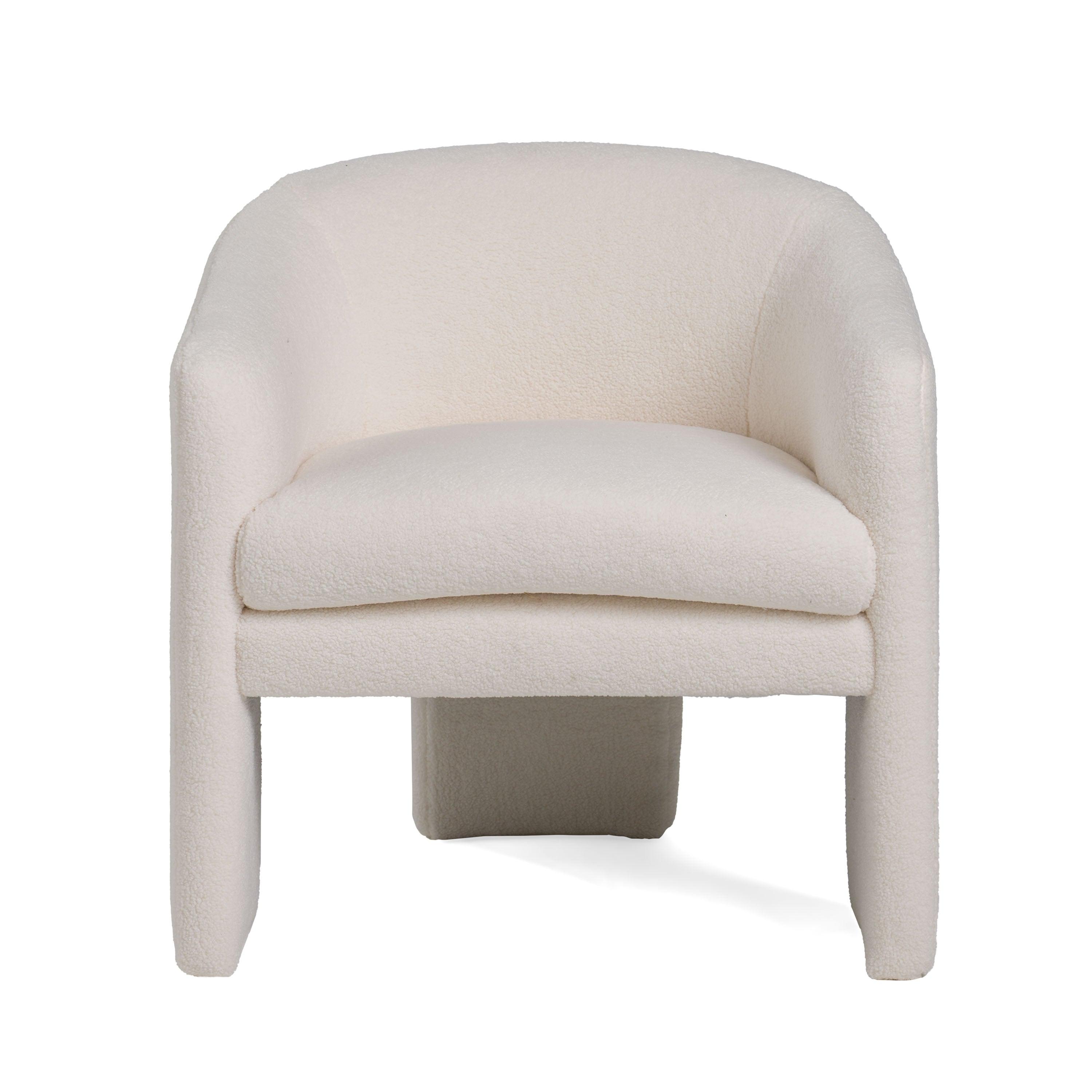 Modrest Khan Modern Off Fabric Accent Chair