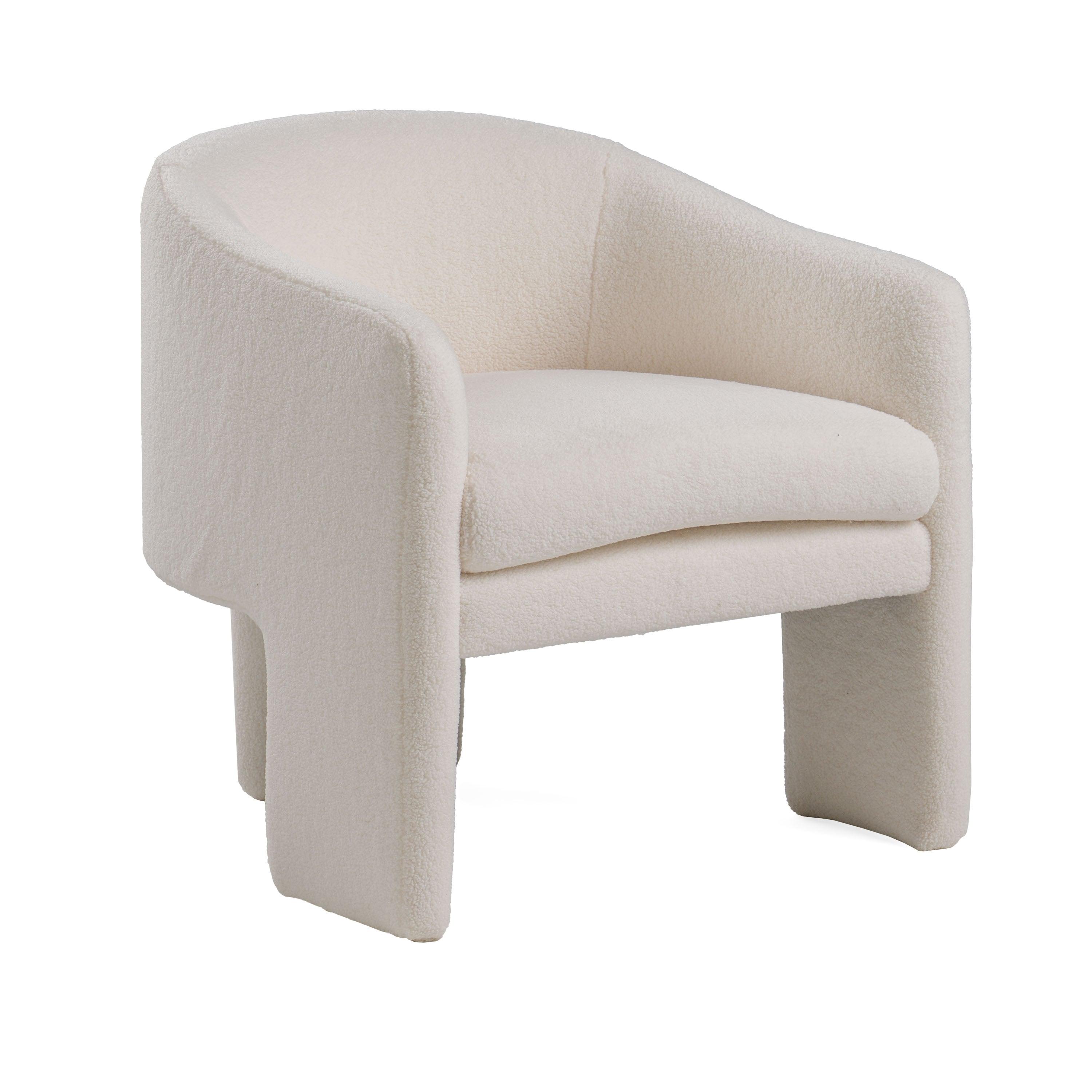 Modrest Khan Modern Off Fabric Accent Chair