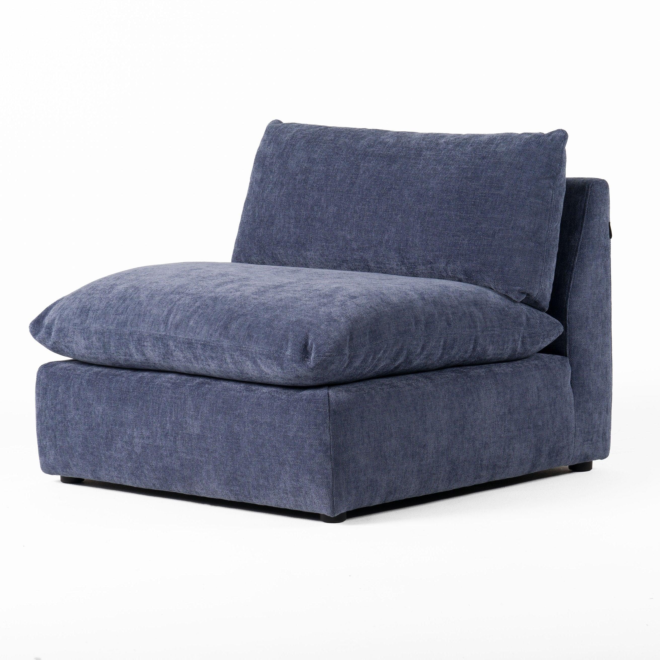 Divani Casa Kinsey Modern Fabric Modular Armless Seat