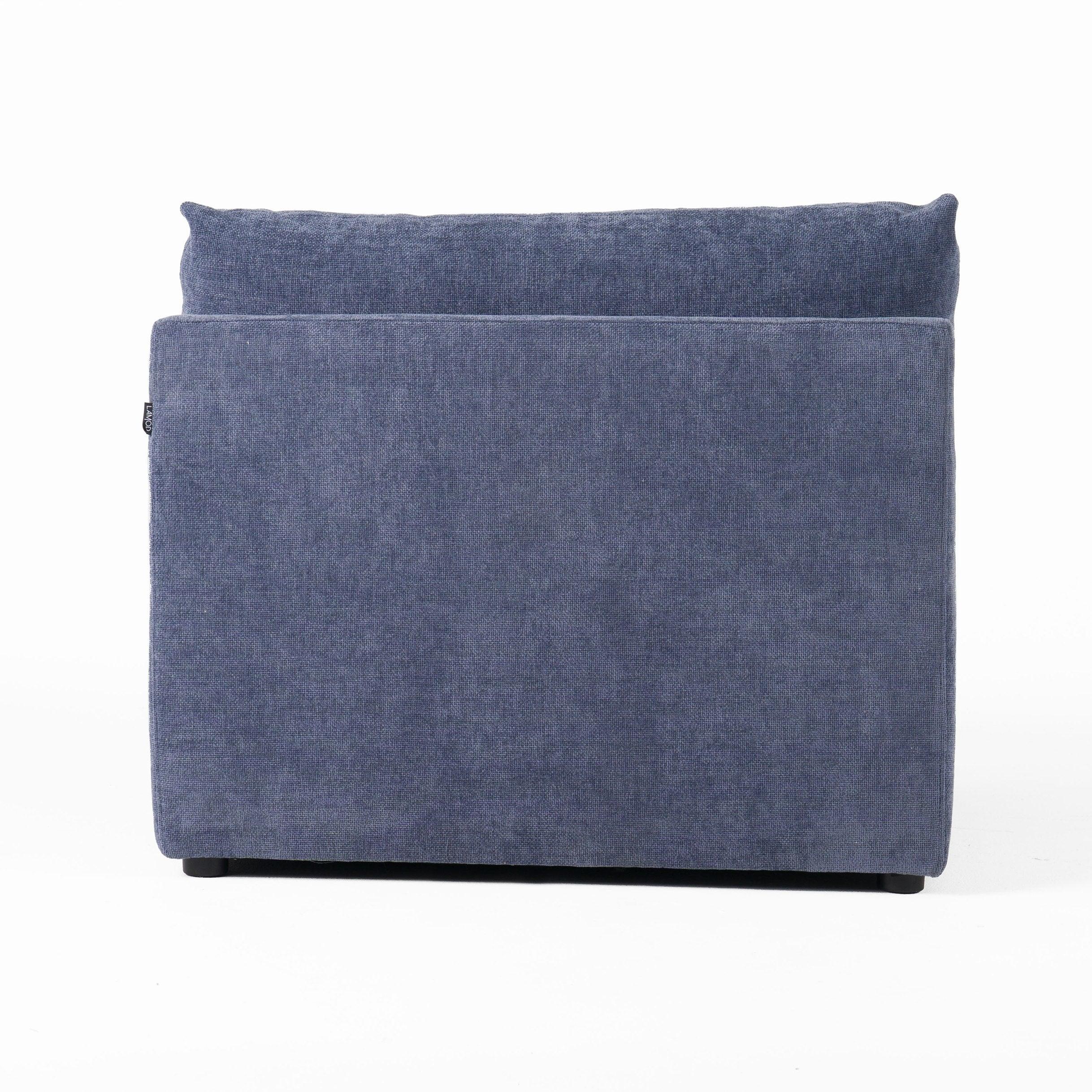 Divani Casa Kinsey Modern Fabric Modular Armless Seat