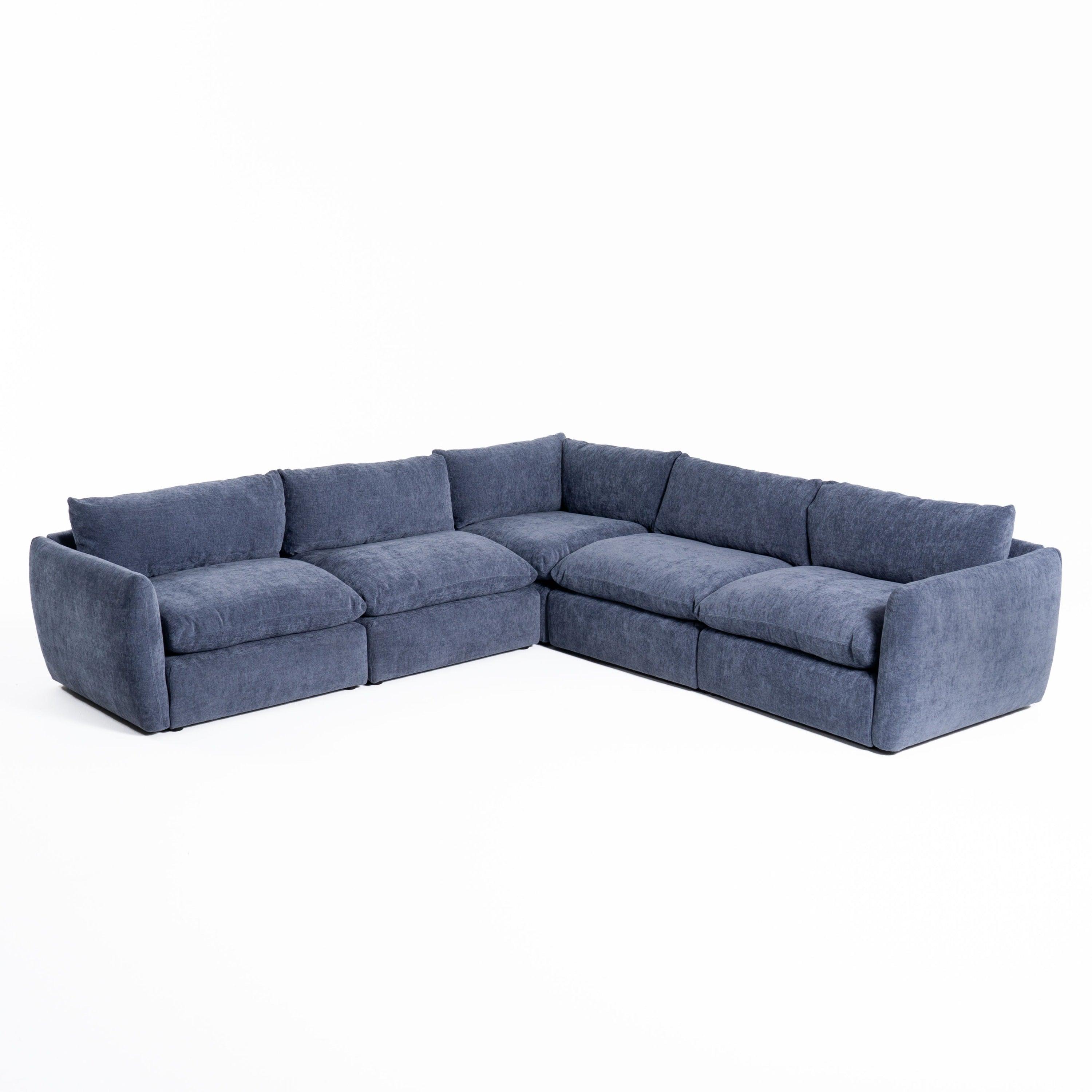 Divani Casa Kinsey Modern Fabric Modular Sectional Sofa