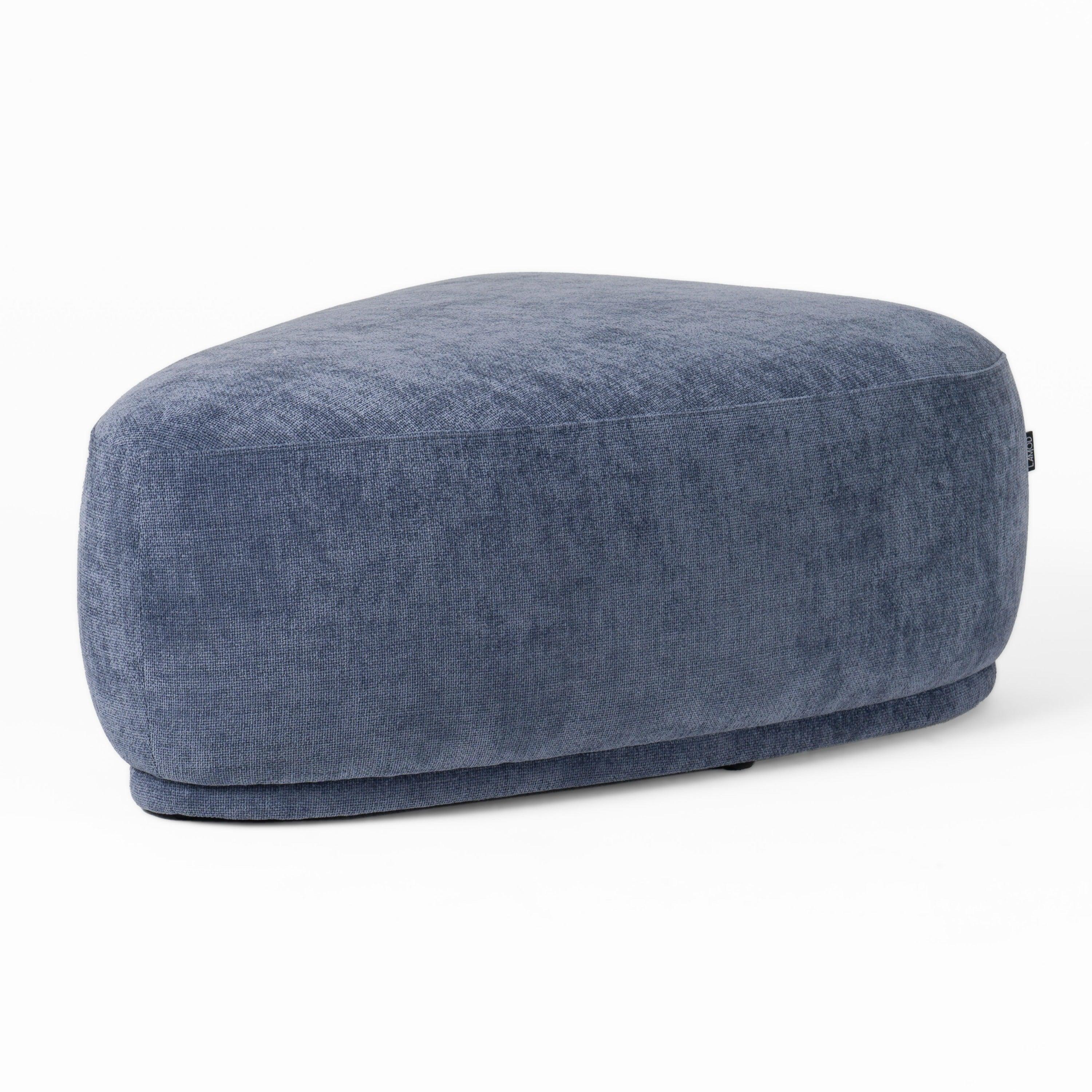 Divani Casa Kinsey Modern Large River Rock Ottoman