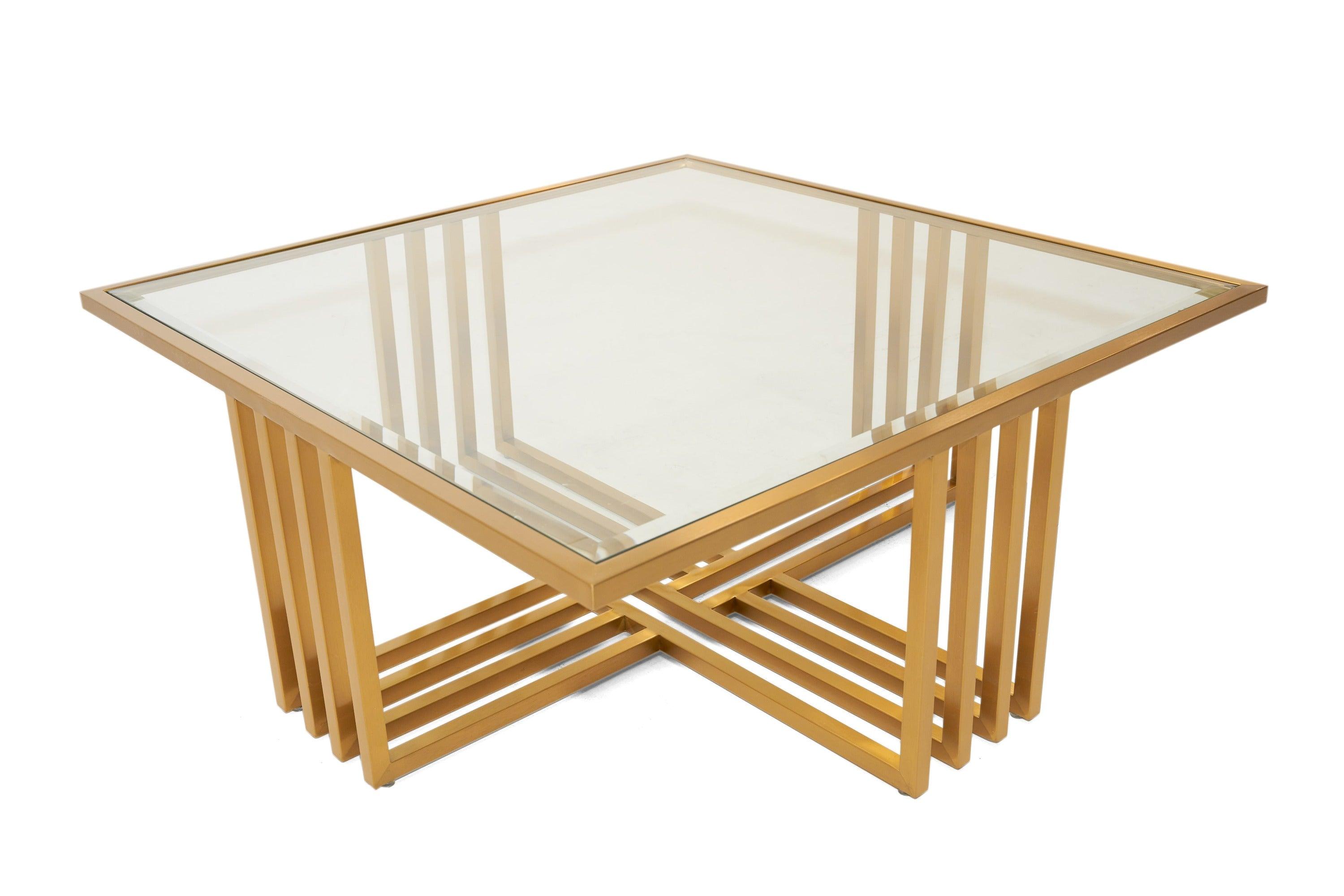 Modrest Kodiak Glam and Glass Coffee Table