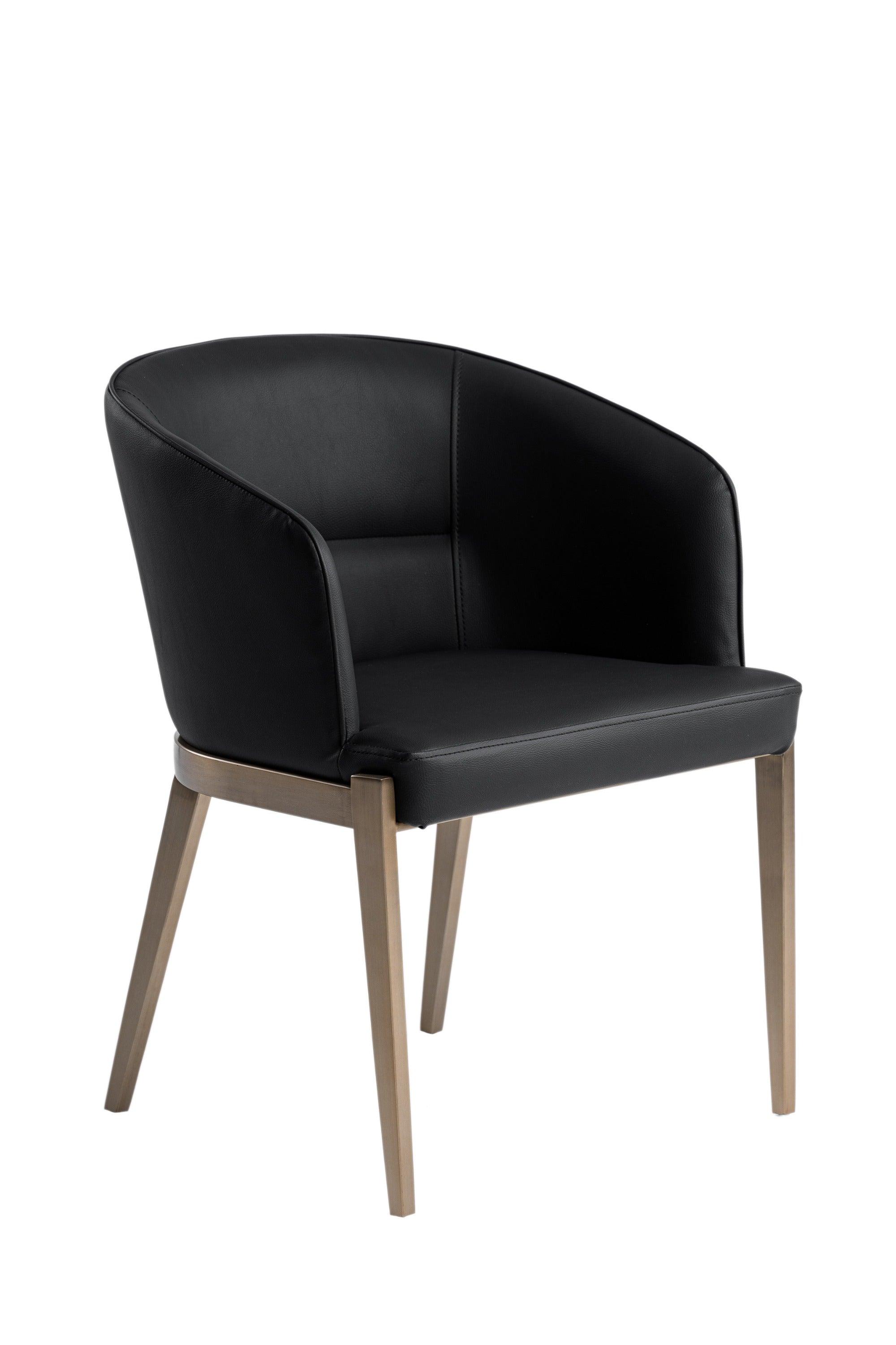 Modrest Kravitz Modern Vegan Leather Antique Dining Chair