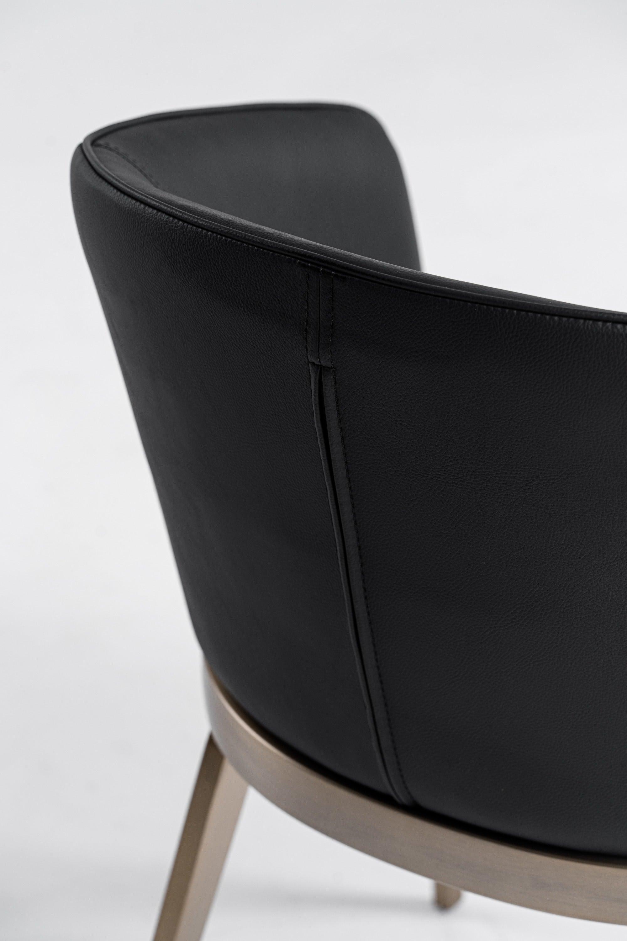 Modrest Kravitz Modern Vegan Leather Antique Dining Chair