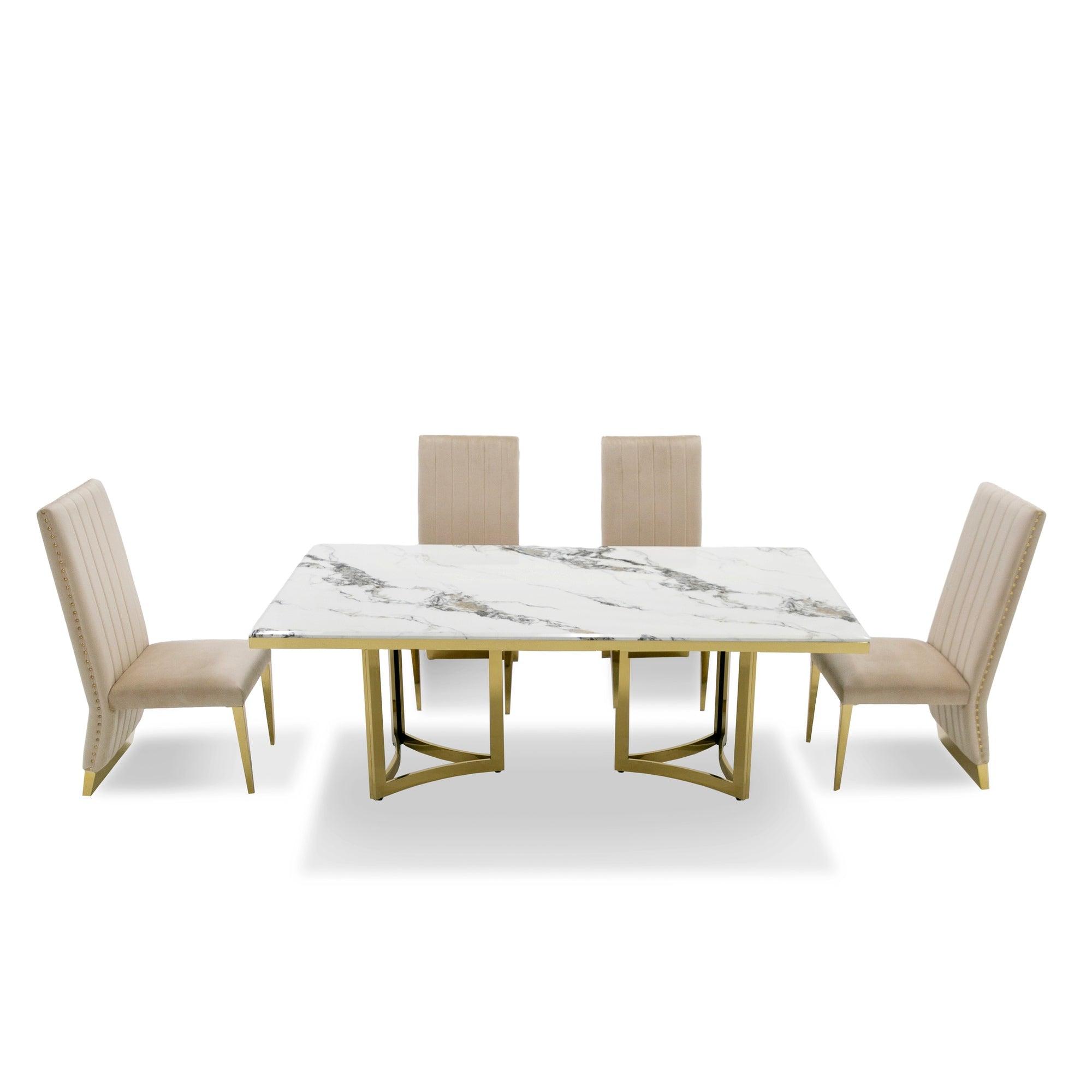 Modrest Loomis Marble Dining Table