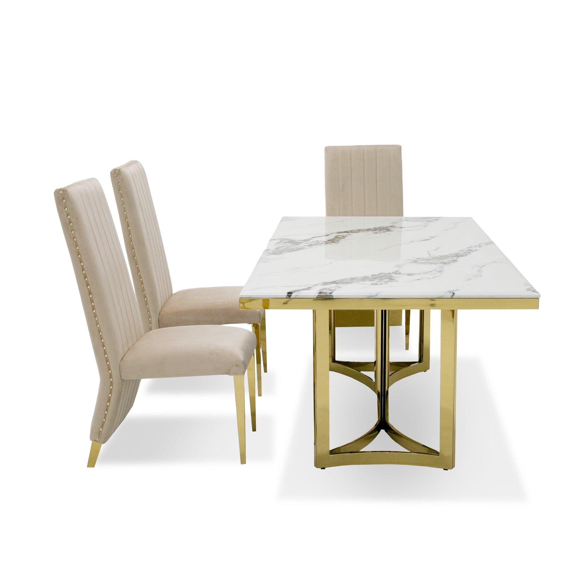 Modrest Loomis Marble Dining Table