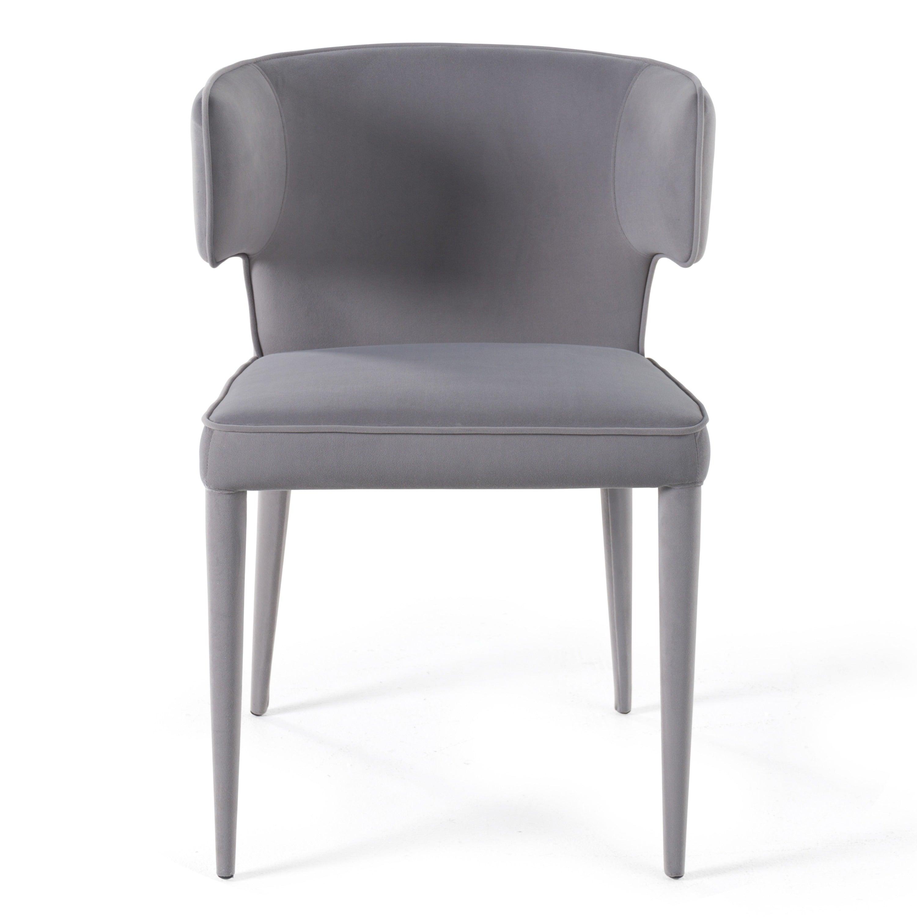 Modrest Lucero Modern Velvet Arm Dining Chair