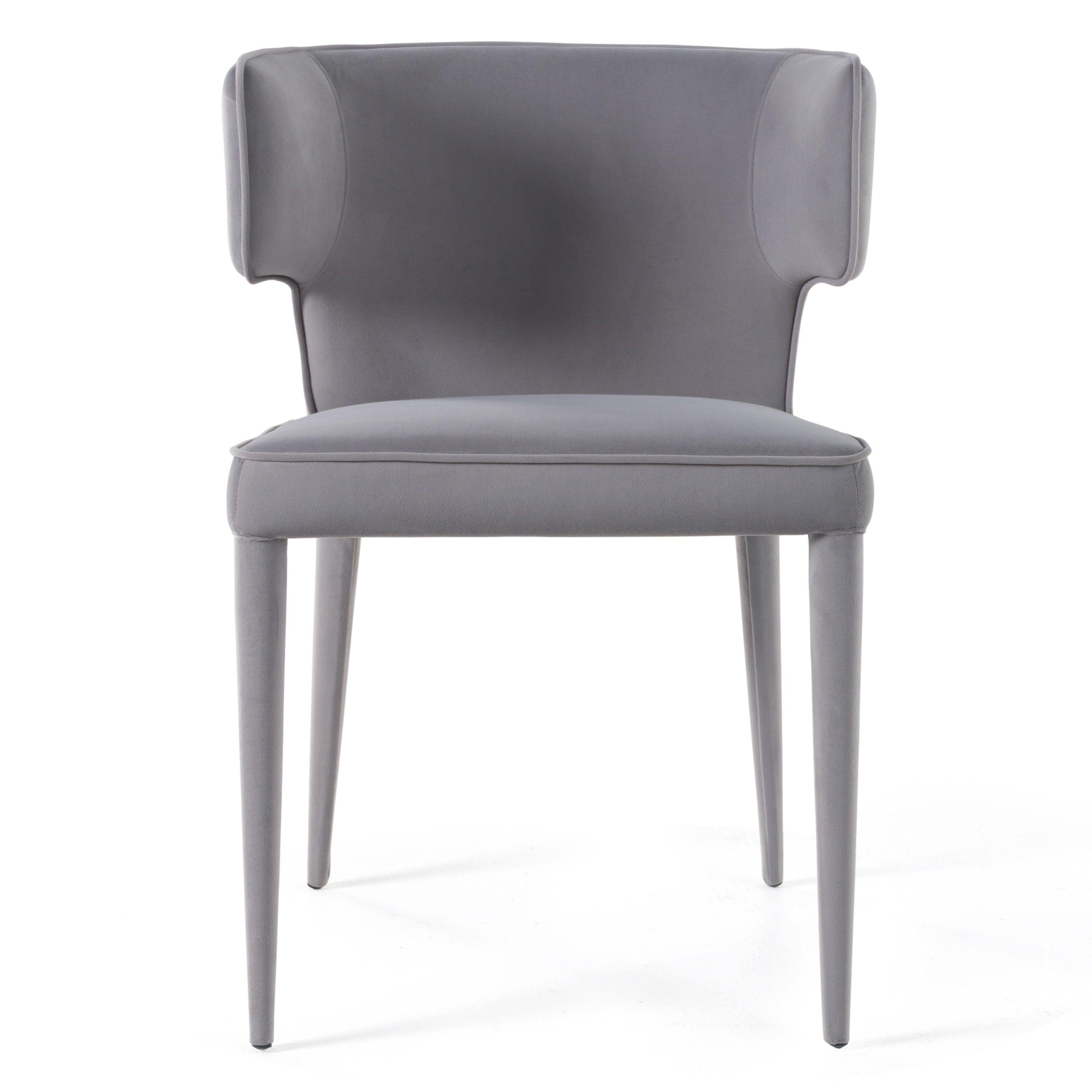 Modrest Lucero Modern Velvet Arm Dining Chair