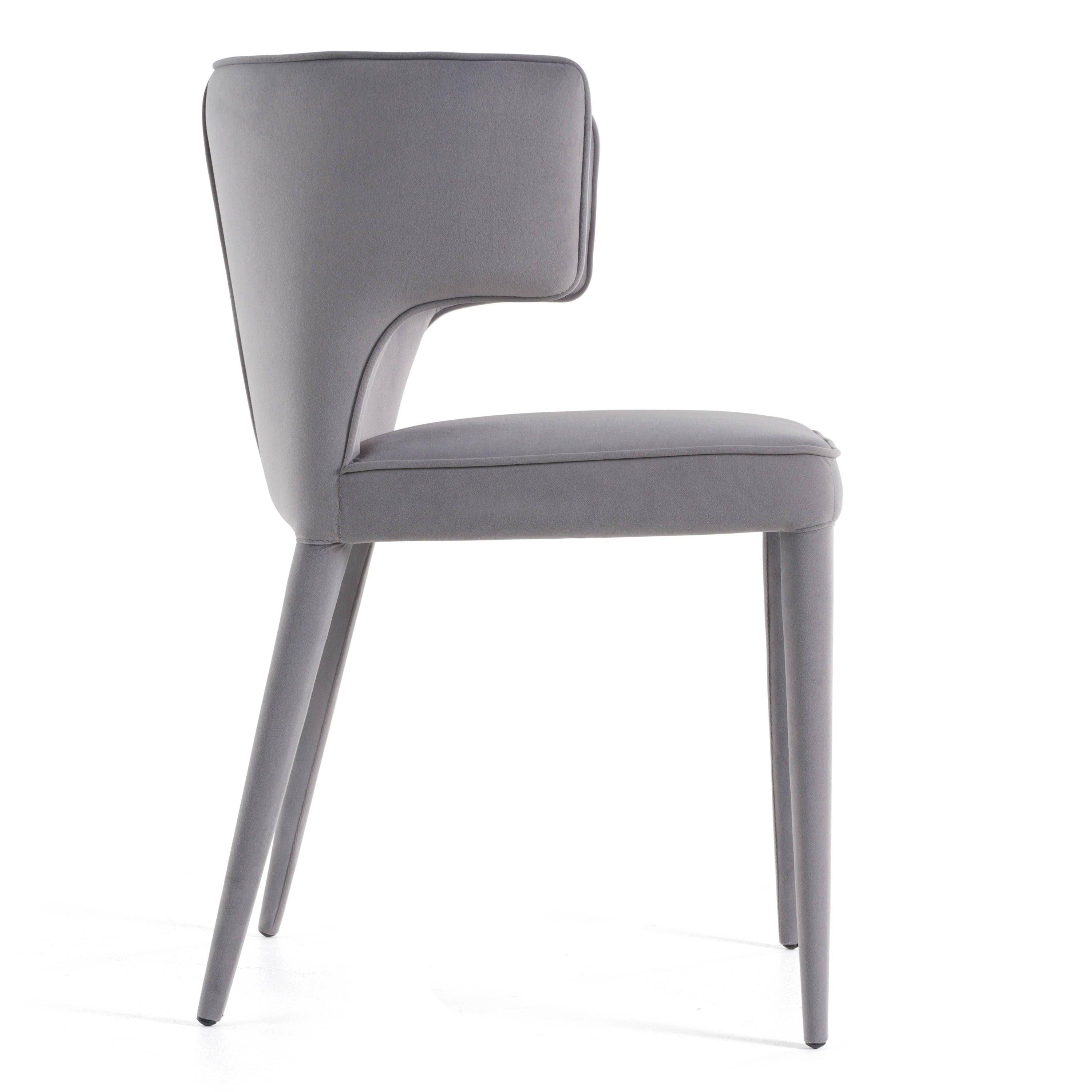 Modrest Lucero Modern Velvet Arm Dining Chair