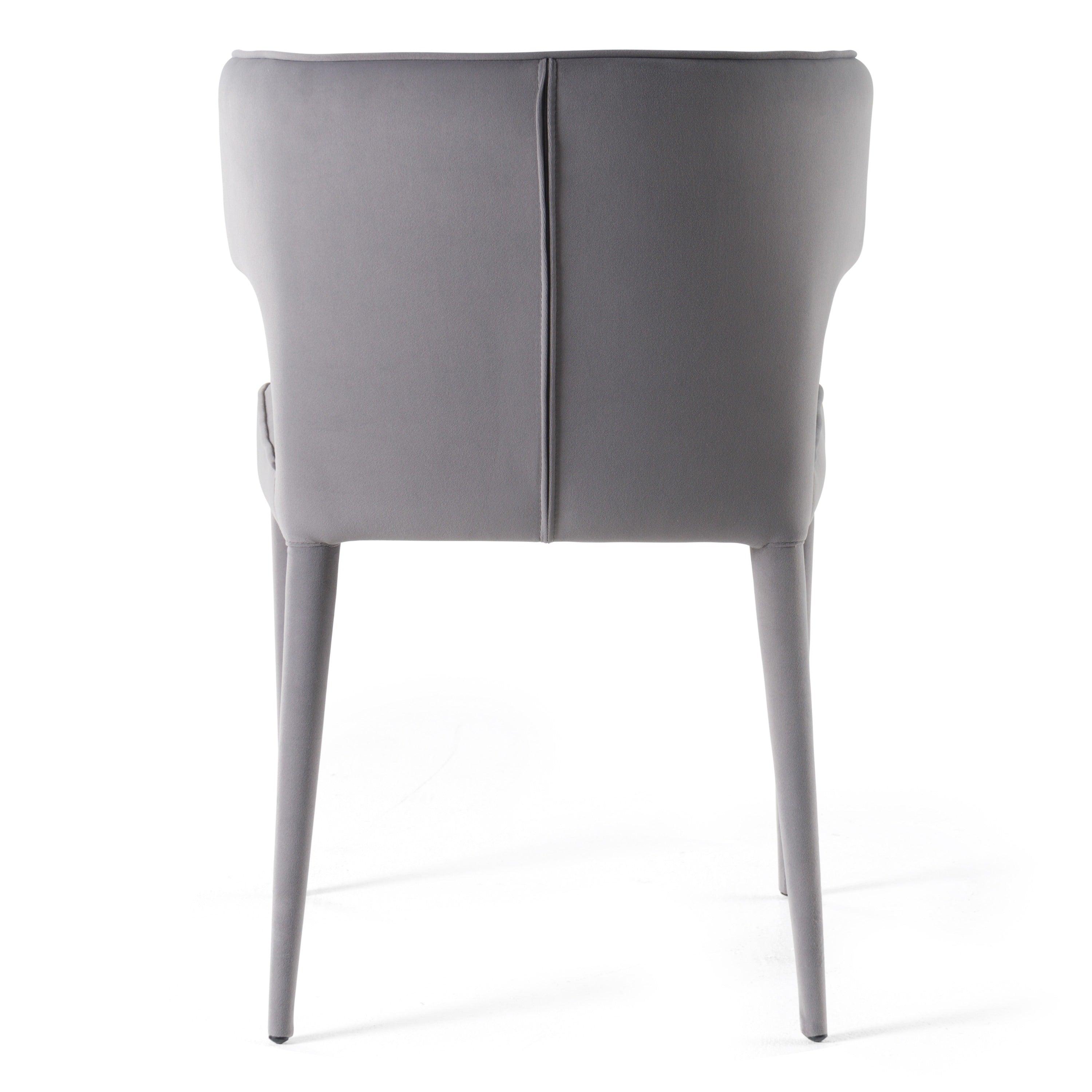 Modrest Lucero Modern Velvet Arm Dining Chair