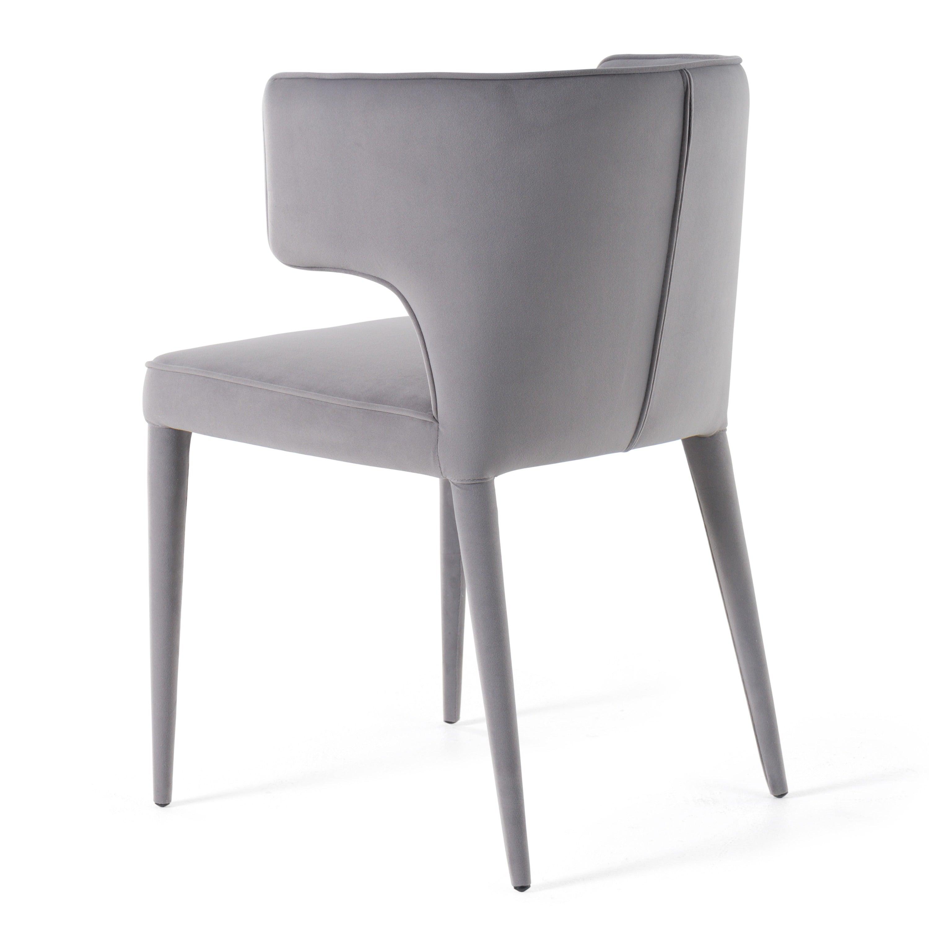 Modrest Lucero Modern Velvet Arm Dining Chair