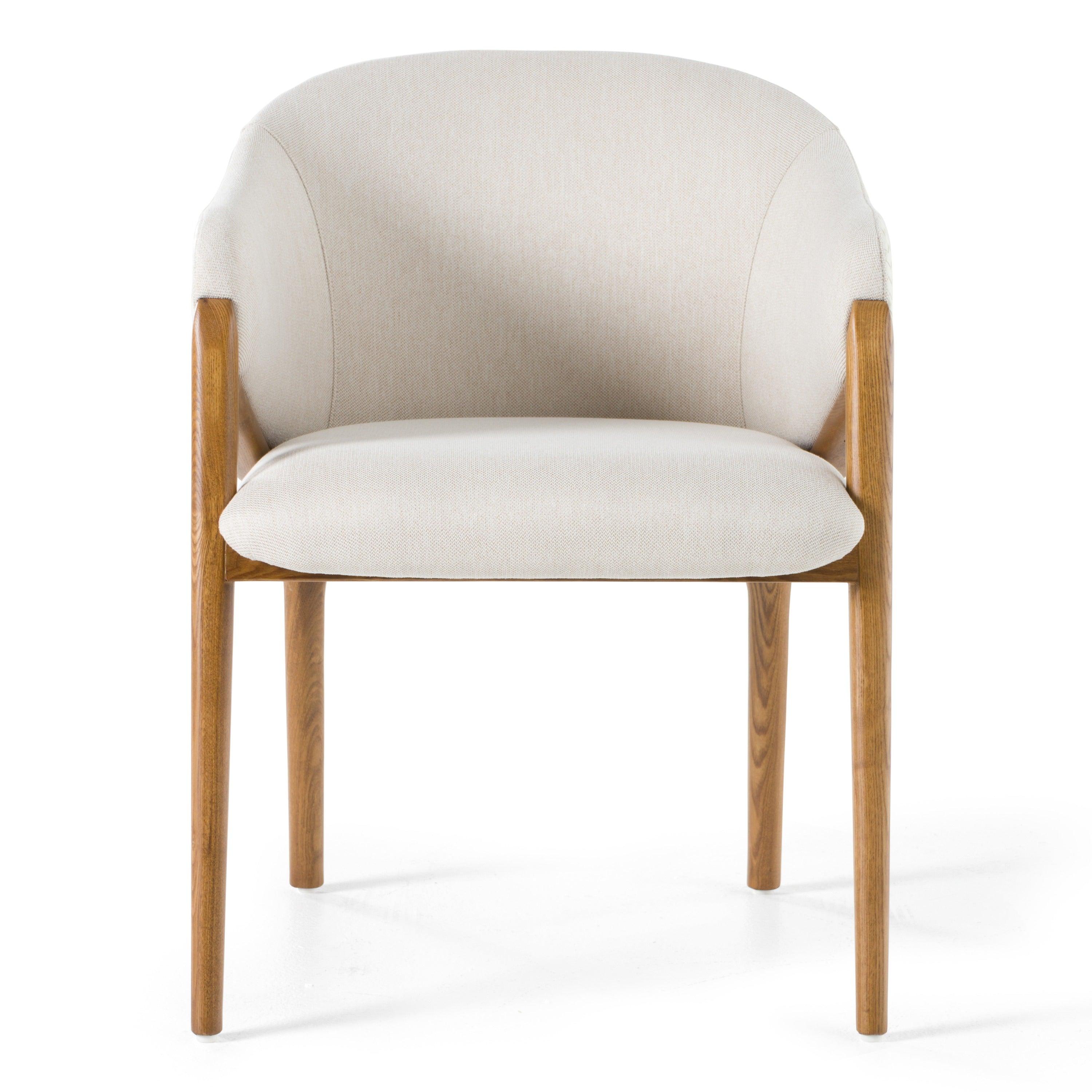 Modrest Lunde Fabric and Arm Dining Chair