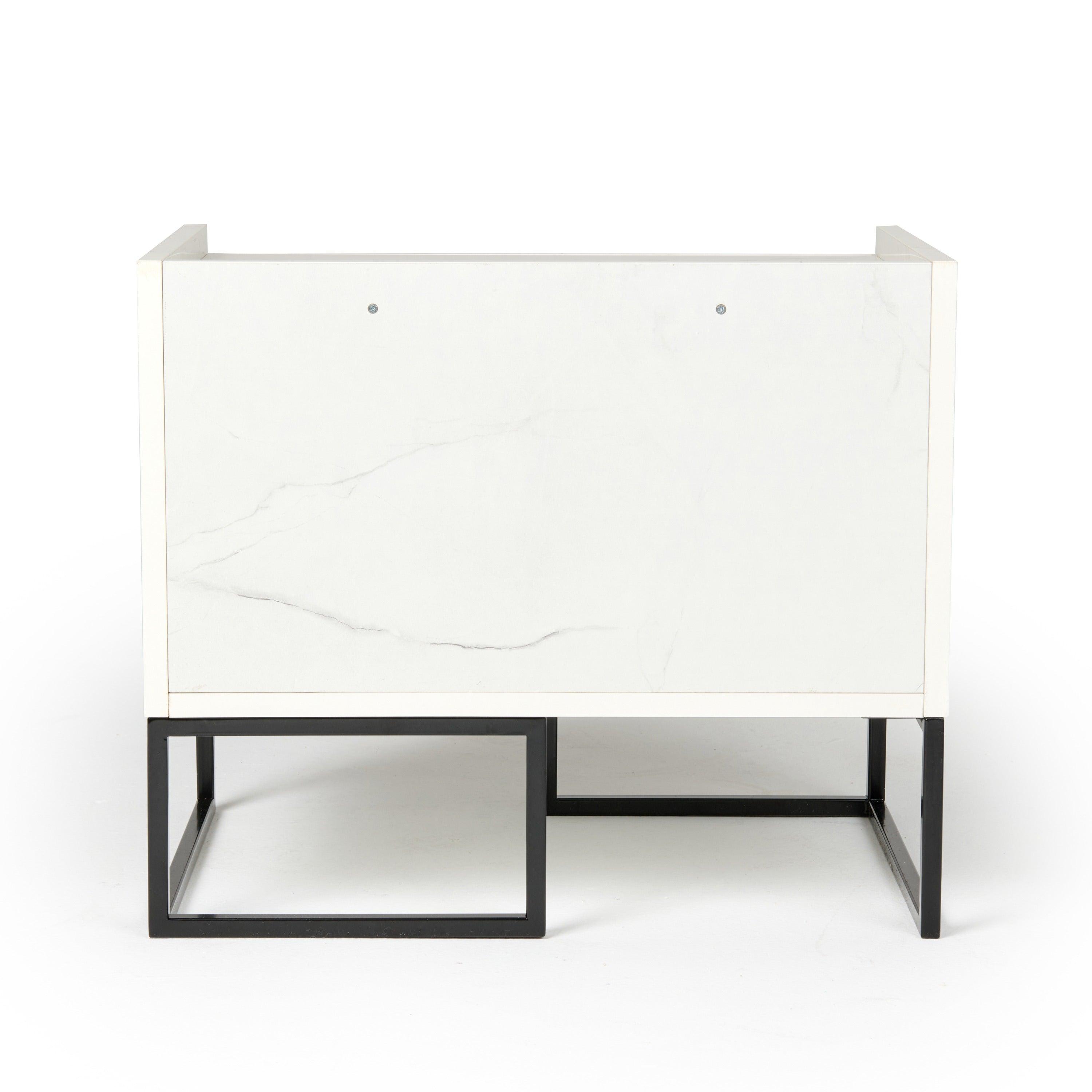 Nova Domus Marbella Italian Modern Marble Nightstand