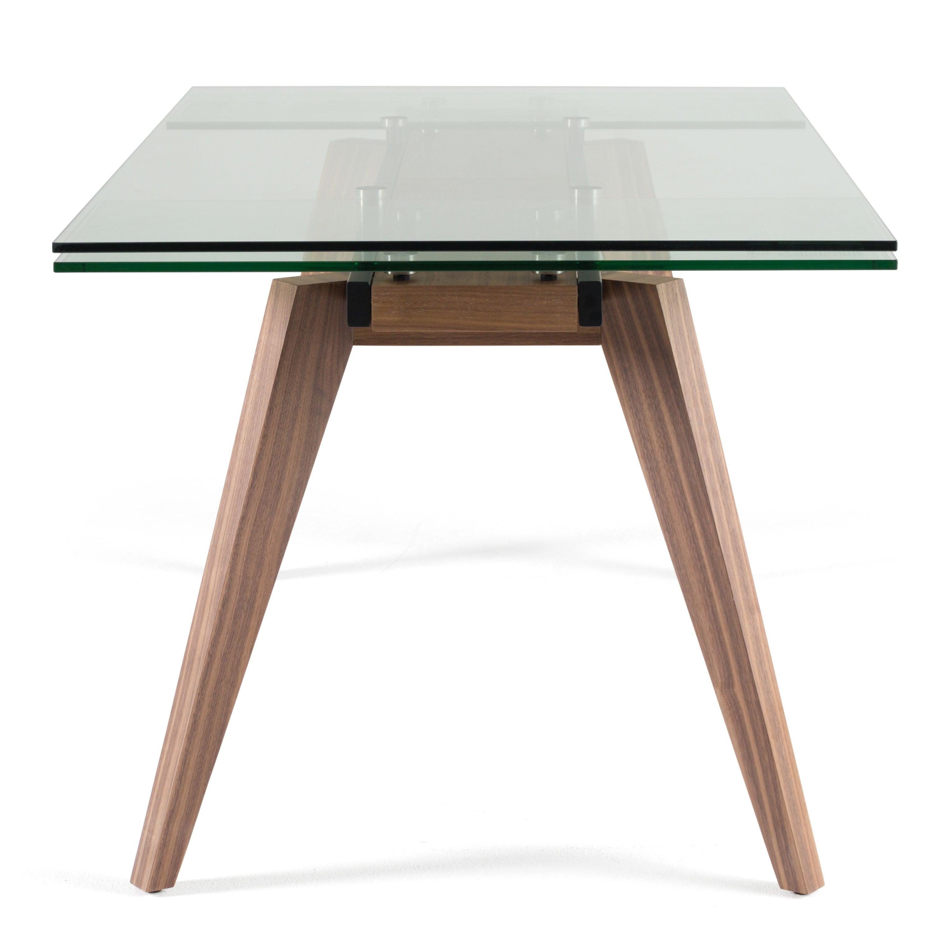 Modrest Marcus Modern Glass Extendable Dining Table