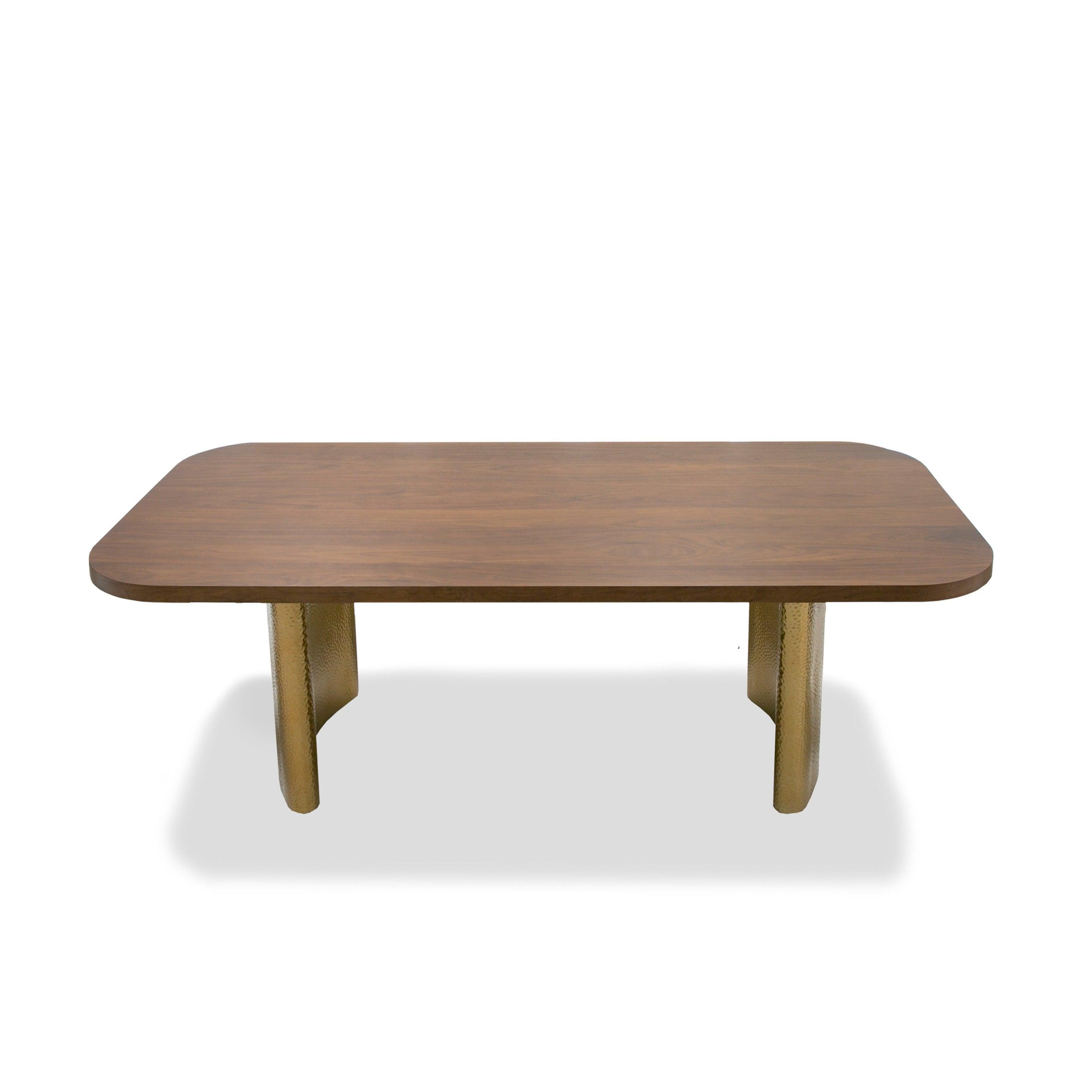 Modrest Marjorie Modern Brushed Rectangular Dining Table