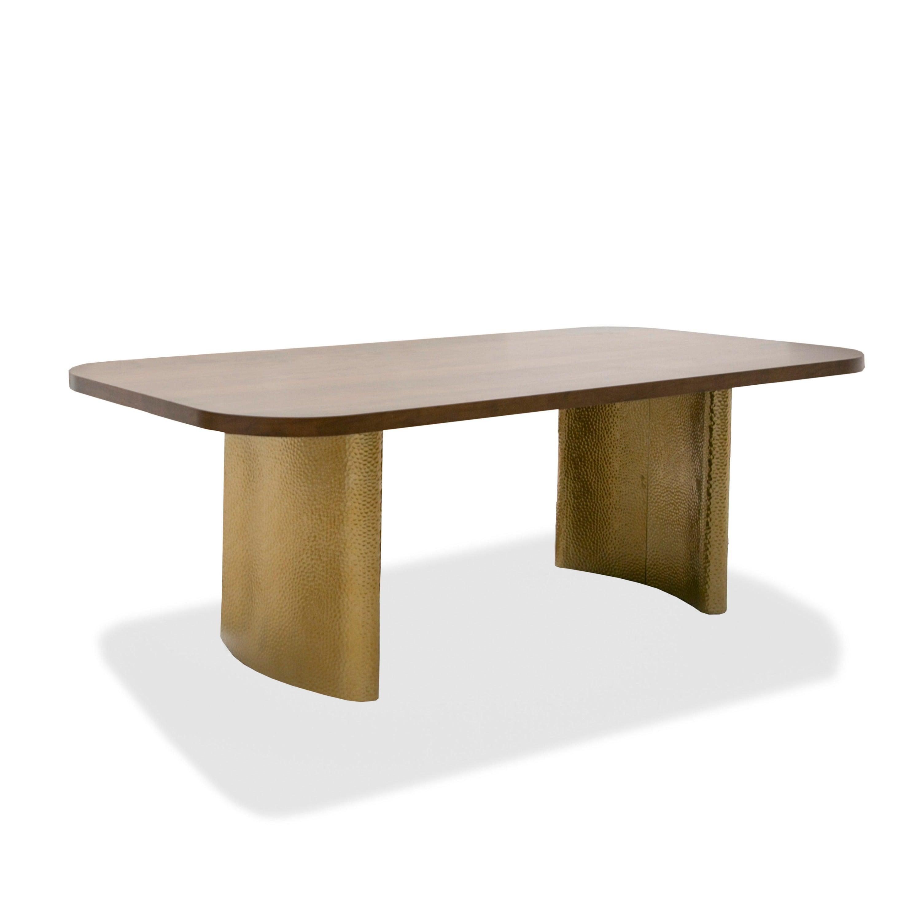 Modrest Marjorie Modern Brushed Rectangular Dining Table