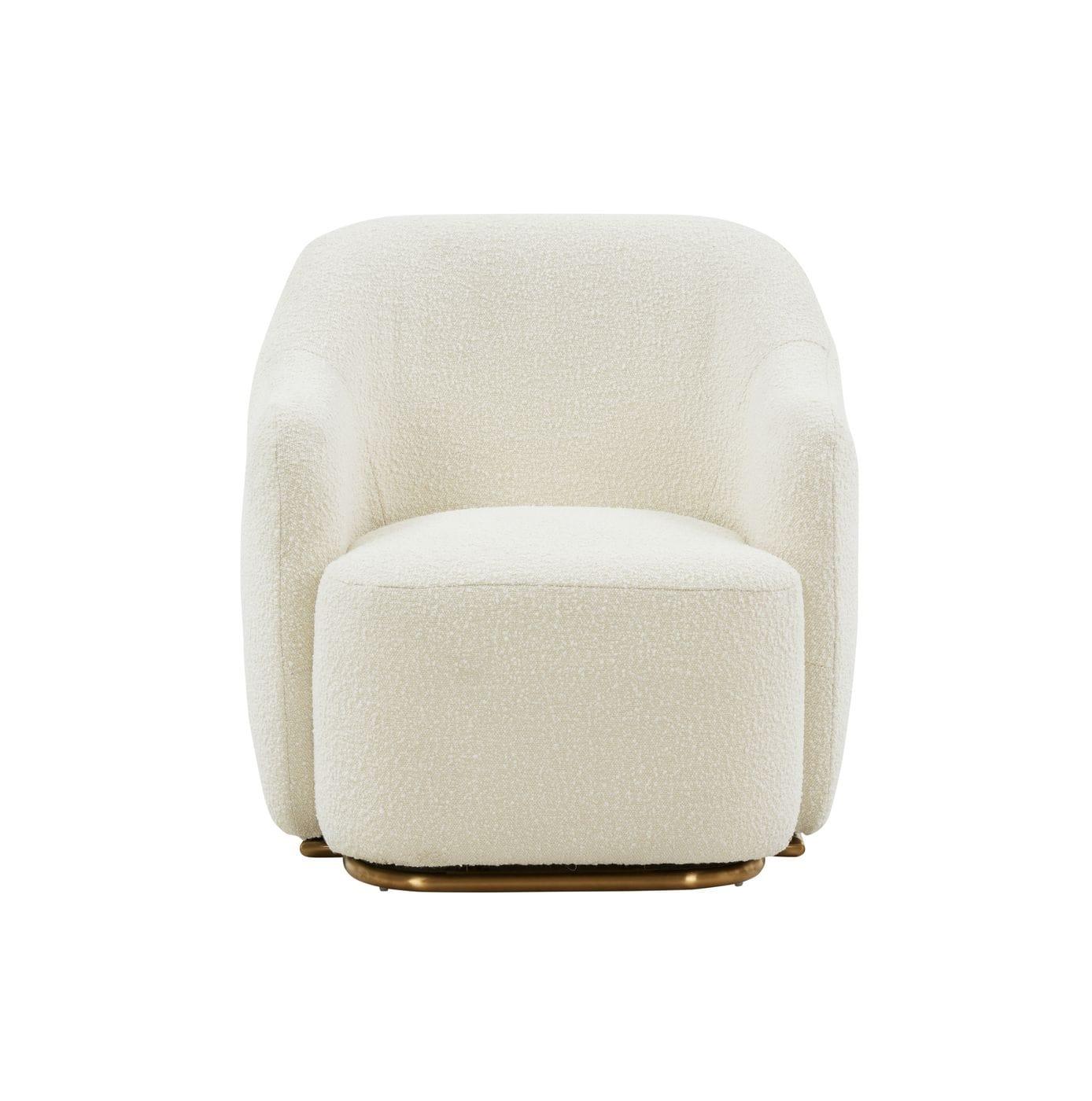 Modrest Masha Modern Off Sherpa Accent Chair