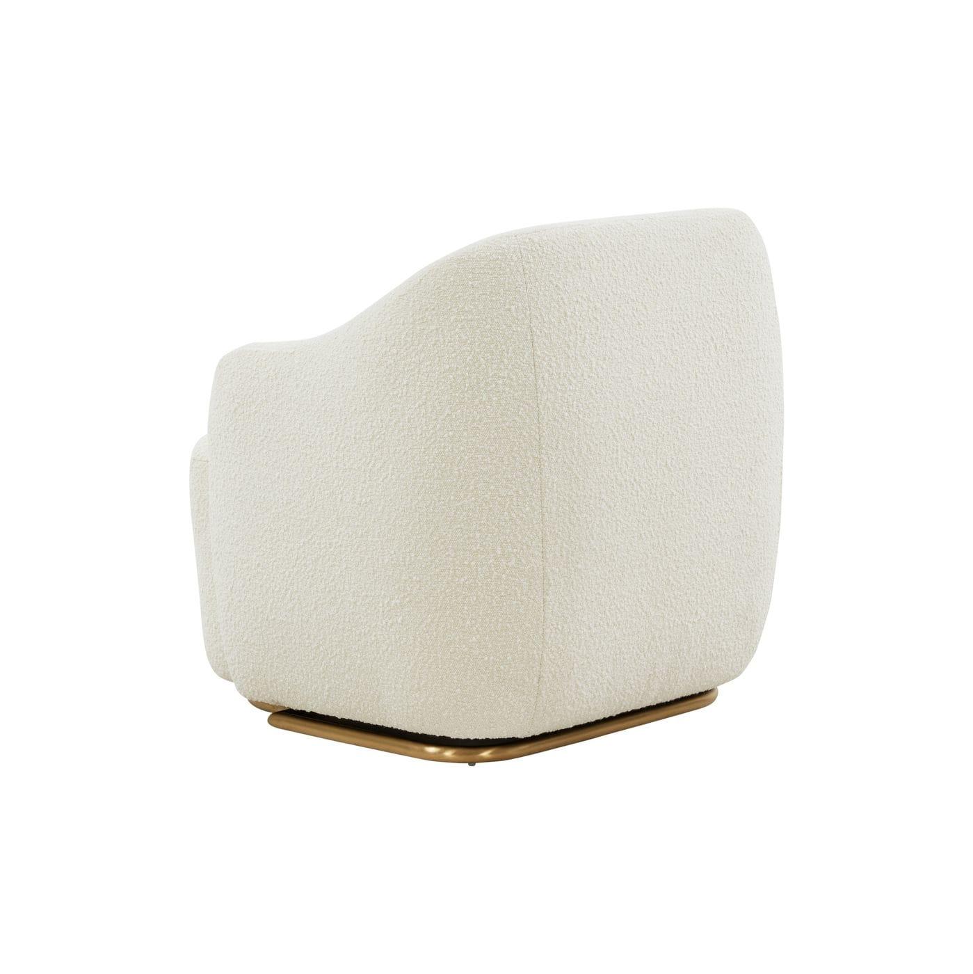 Modrest Masha Modern Off Sherpa Accent Chair