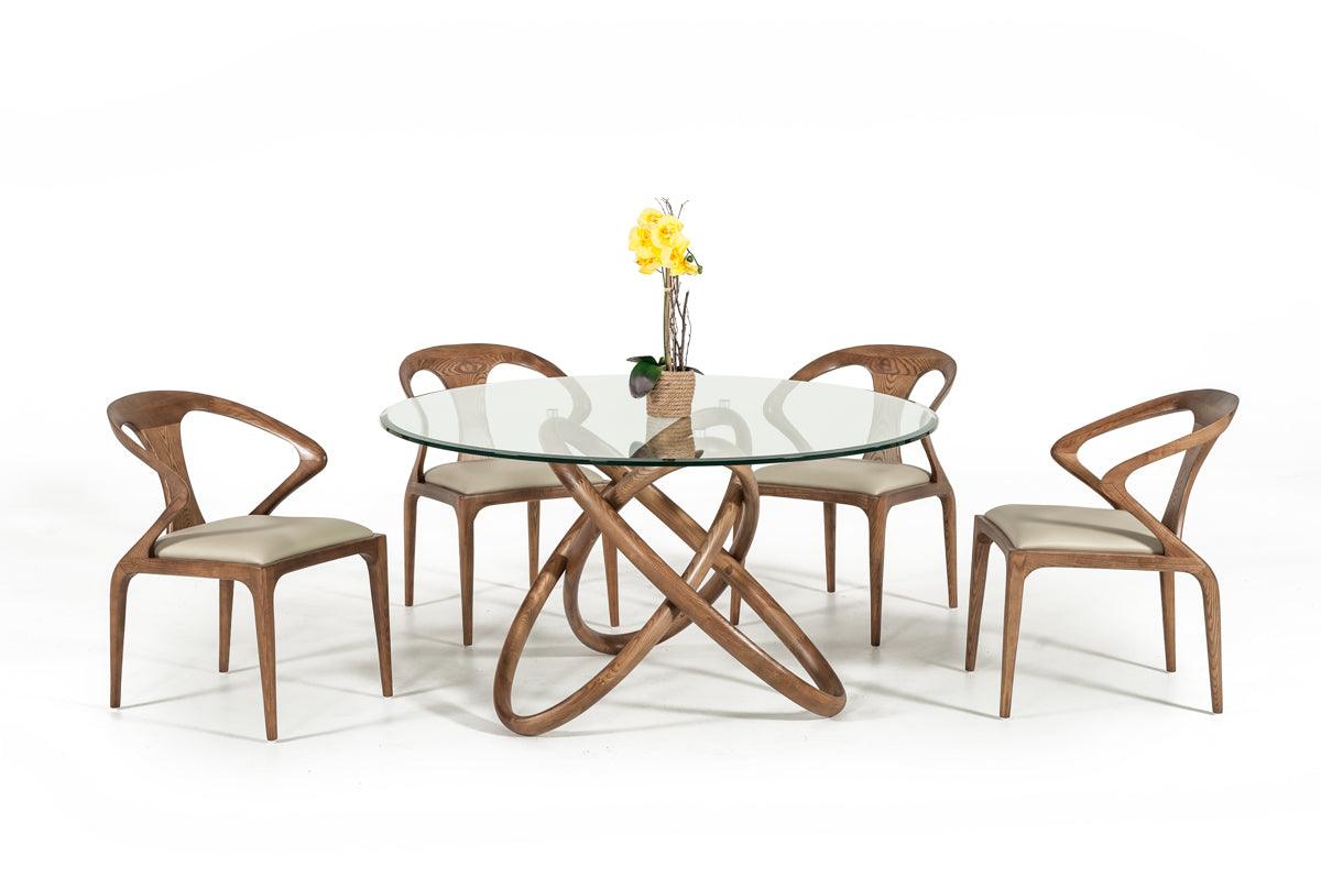 Modrest Mason Modern Round Glass Dining Table