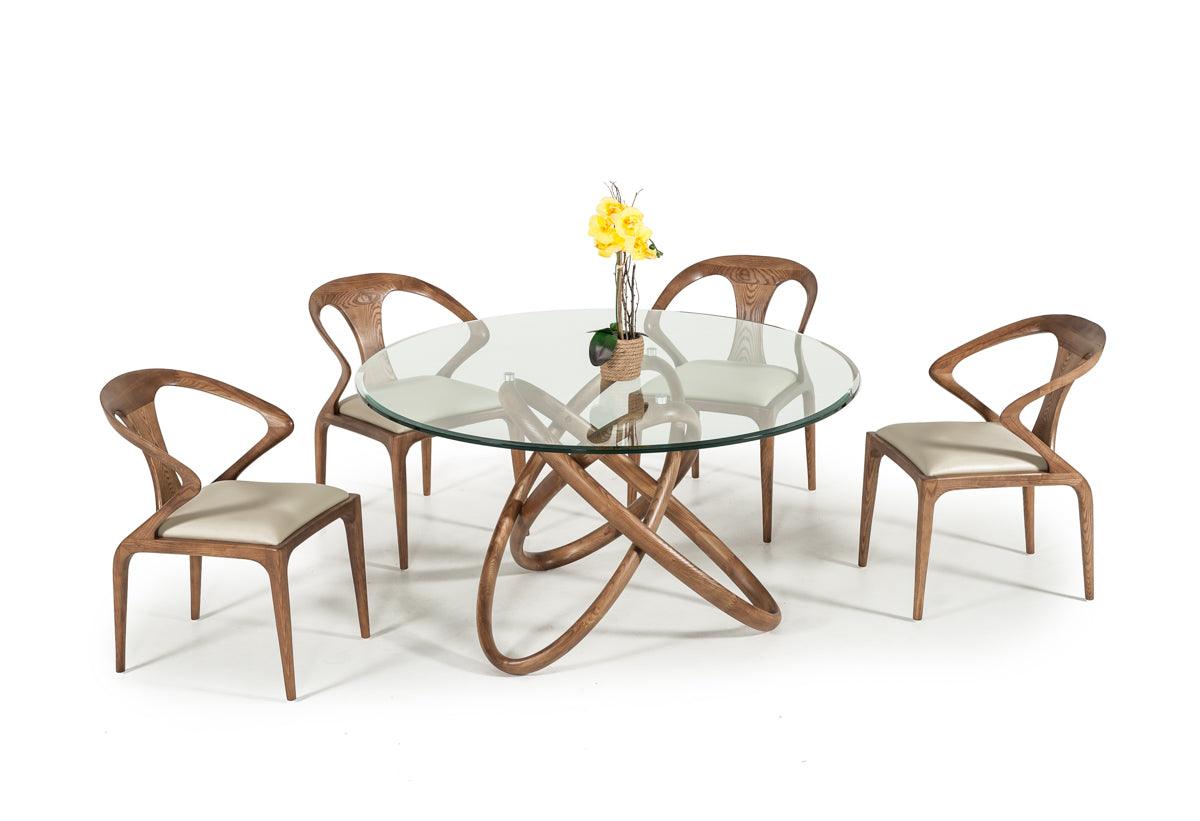 Modrest Mason Modern Round Glass Dining Table