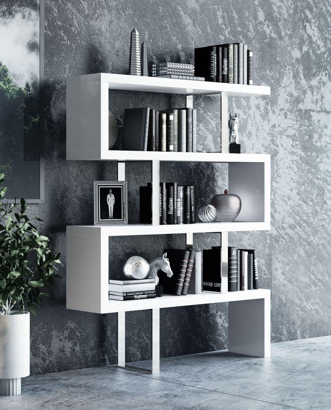 Modrest Maze Modern High Gloss Bookcase