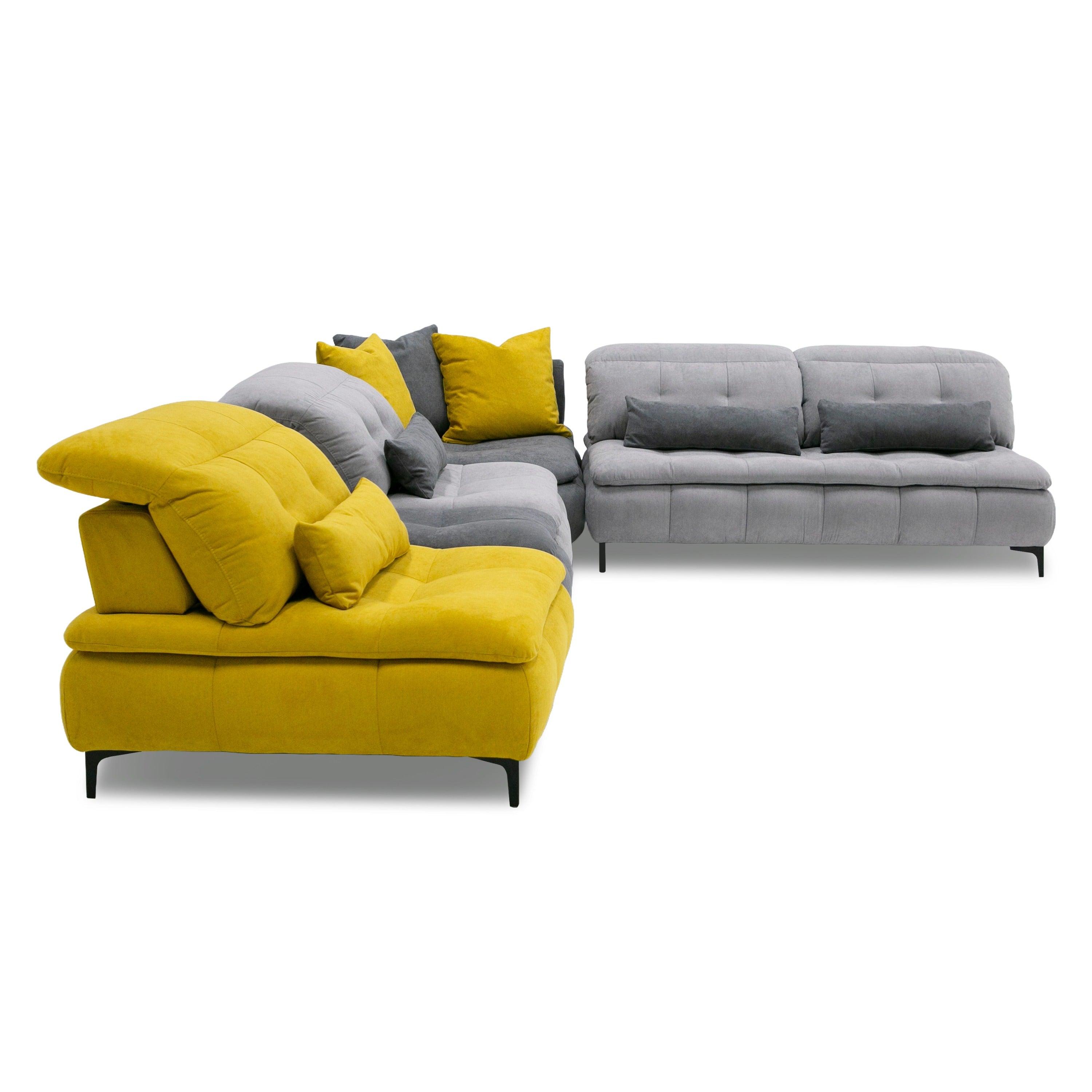 David Ferrari Mikado Italian Modern Fabric Modular Sectional Sofa