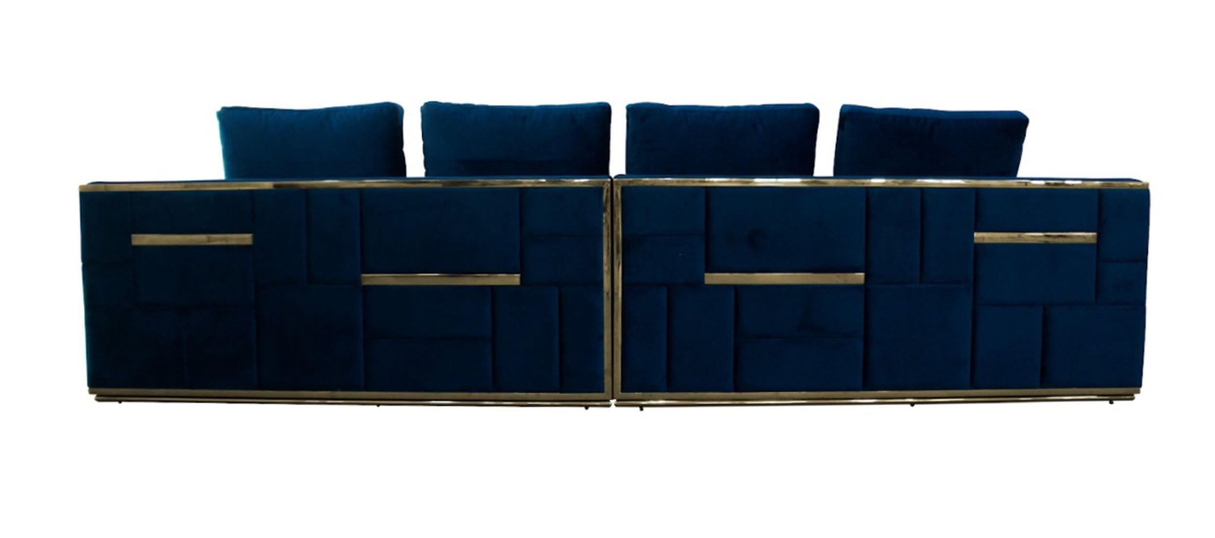 Divani Casa Mobray Glam Fabric Sofa