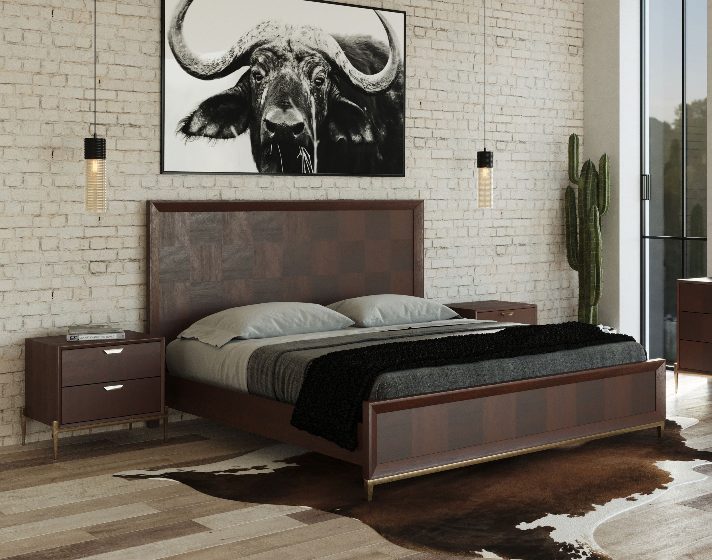 Modrest Shane Modern Acacia Bed