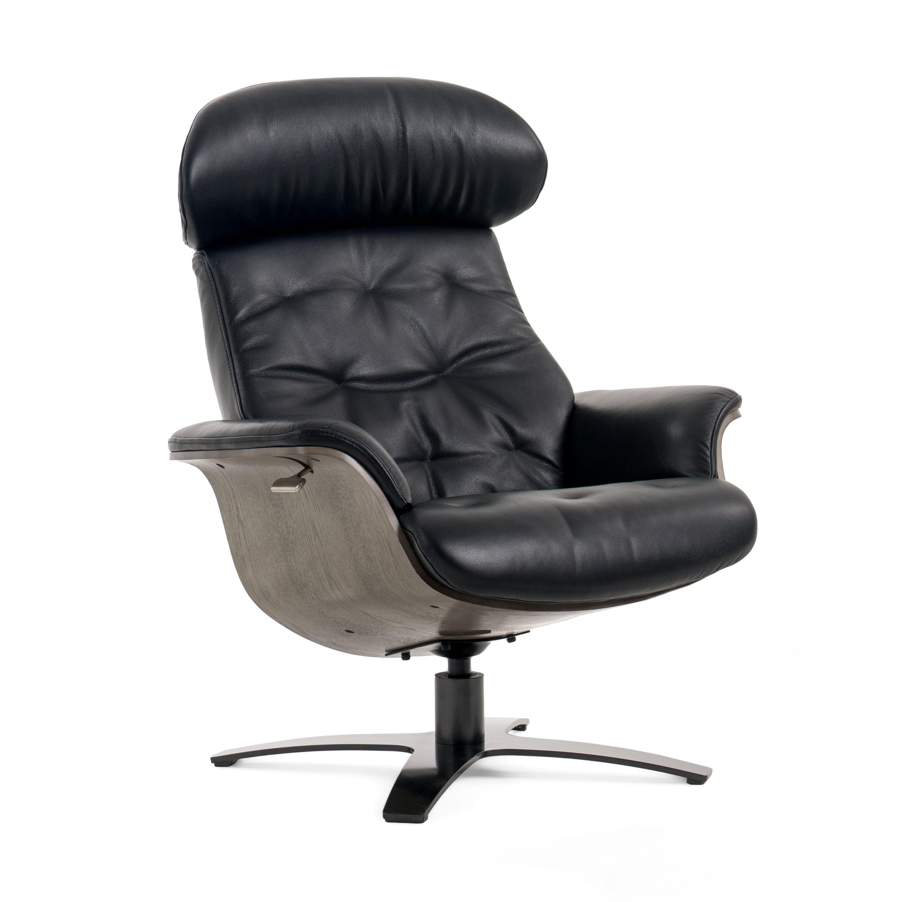 Modrest Nowak Modern Lounge Chair Ottoman Set