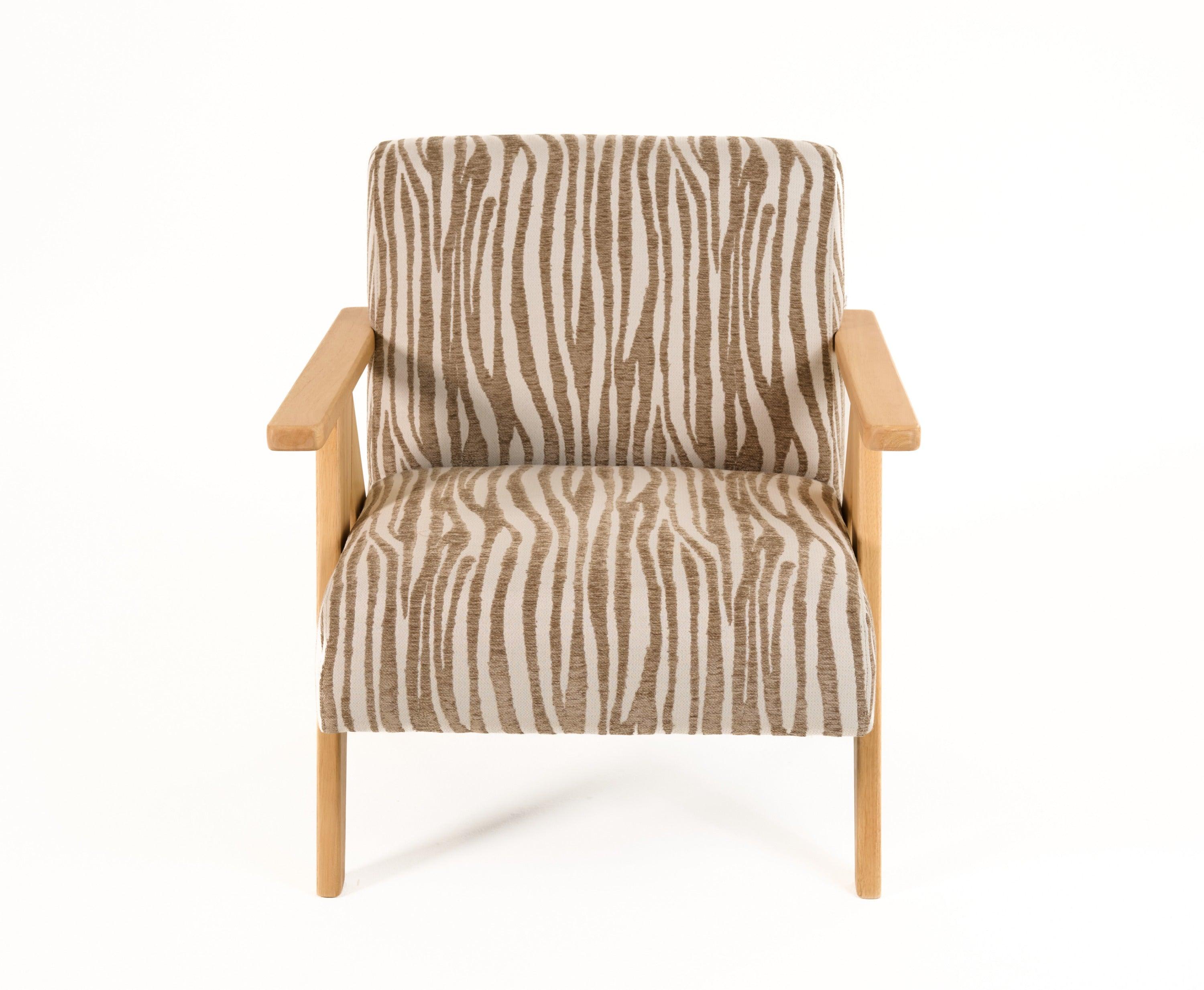 Modrest Oakhurst Modern Pattern Wood Accent Chair