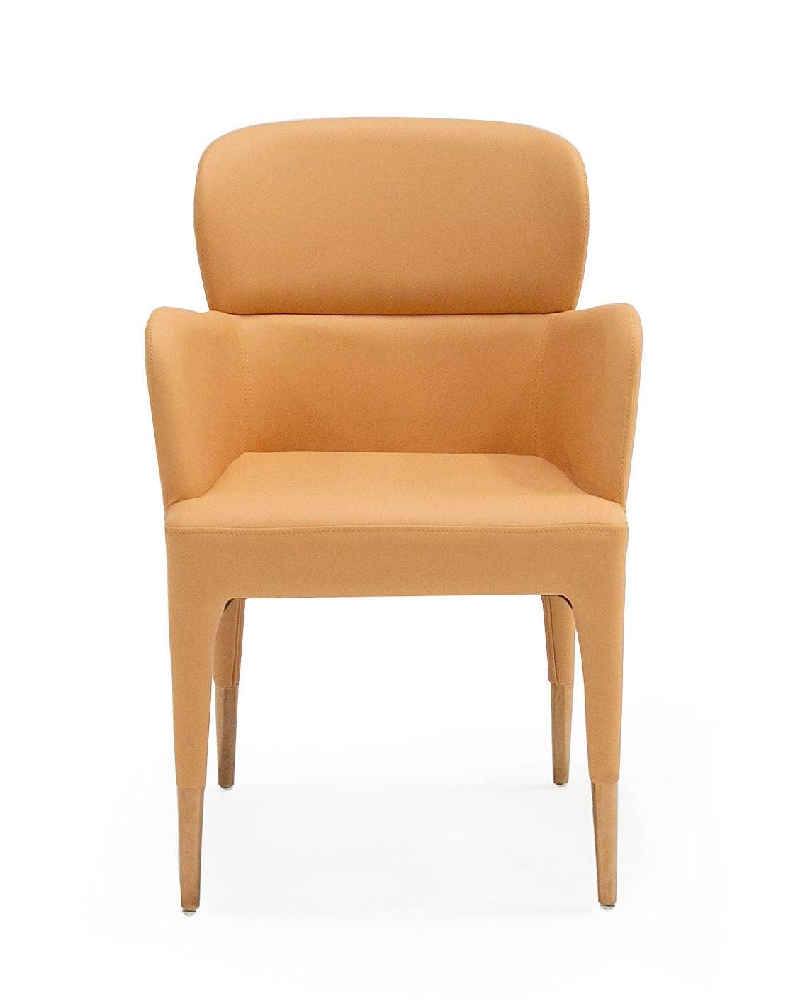 Modrest Ogden Modern Peach Rosegold Dining Armchair